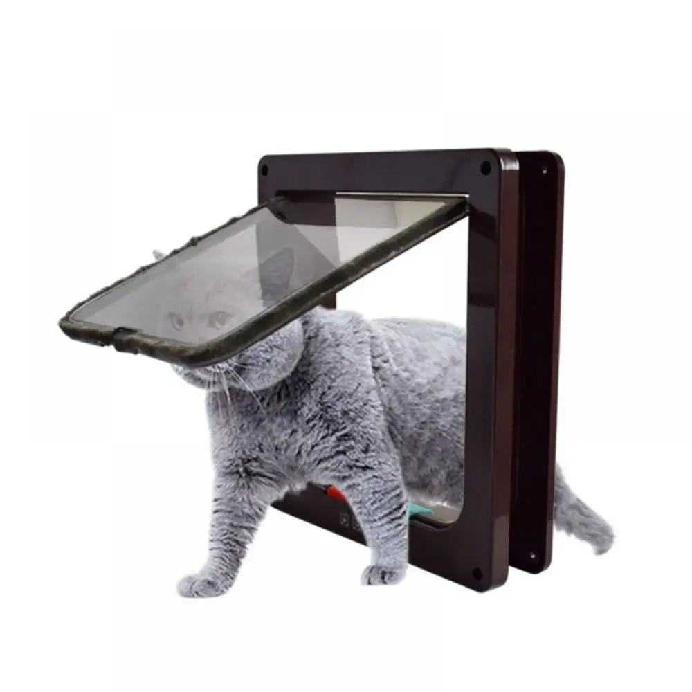 Pretty Comy Pet Safe Supplies Cat and Dogs Plastic Door Hole Can Be Controled Access and Directional(4 Options)