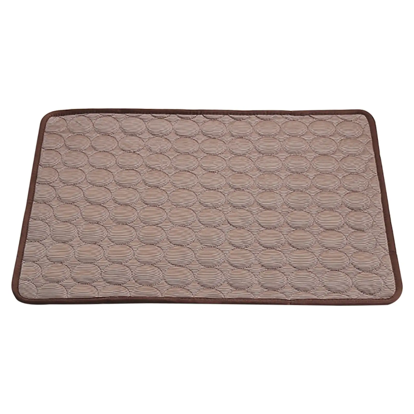 Pretxorve Summer Pet Pad Pet Ice Pad Dog Pad Dog Kennel Dog Pad Pet Ice Pad Cool Pad Size XL Brown