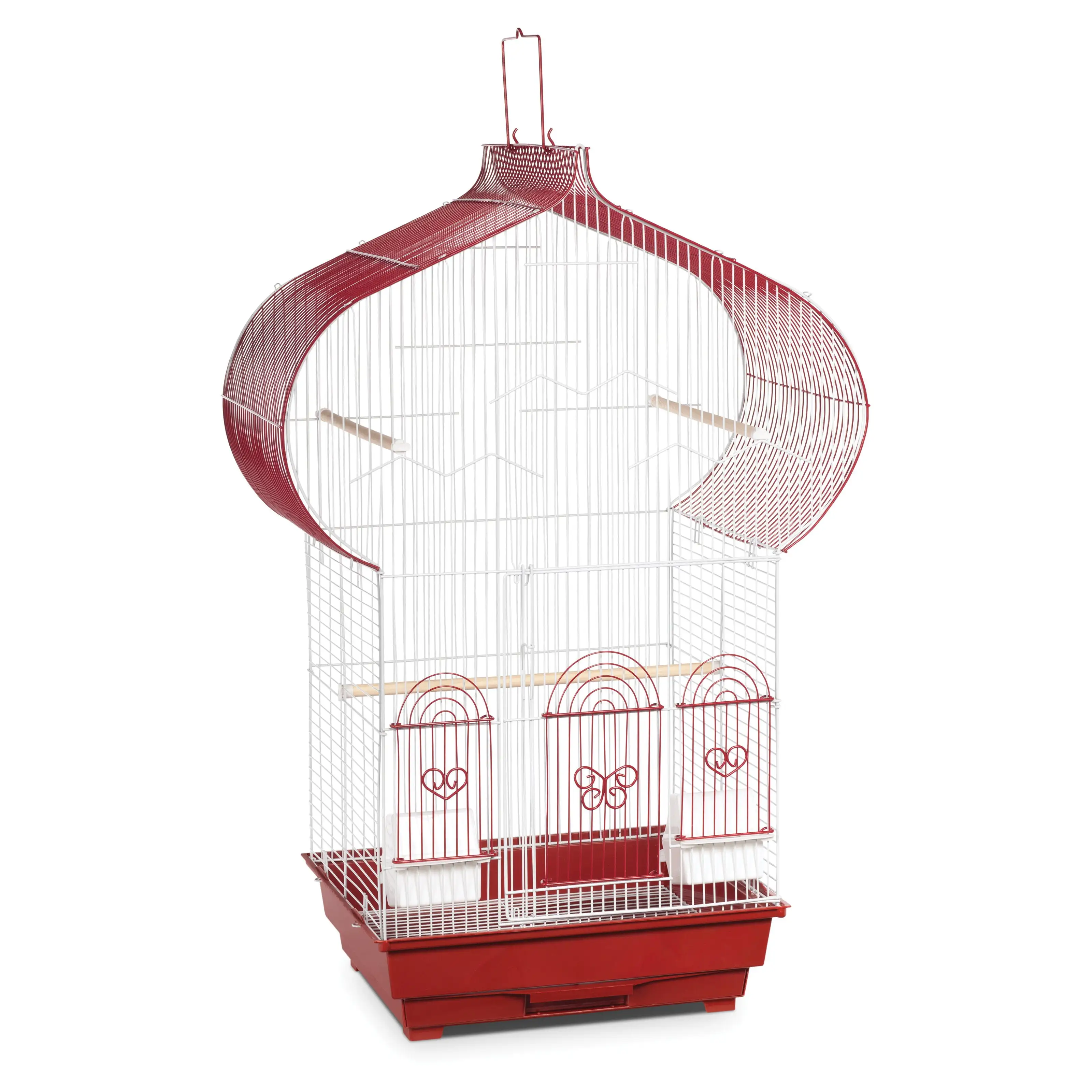 Prevue SP1620-1 0.5 in. Casbah Parakeet Bird Cage, Red