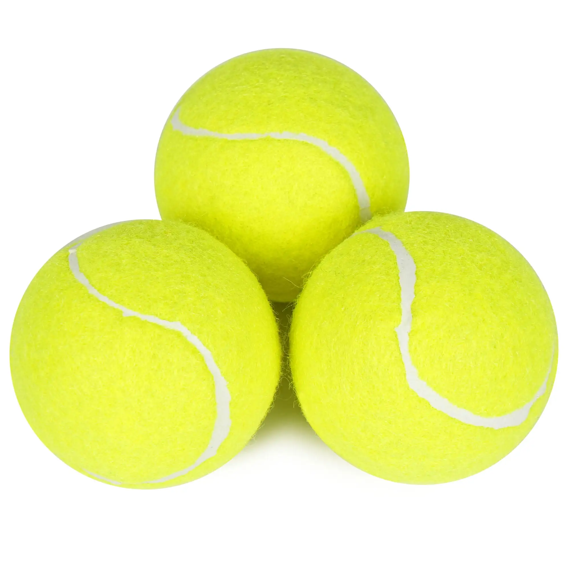 PrimePets Tennis Balls for Dogs. 3Pcs 2.5 in Thick Bouncy Dog Ball. Rubber Fetch Dog Toy