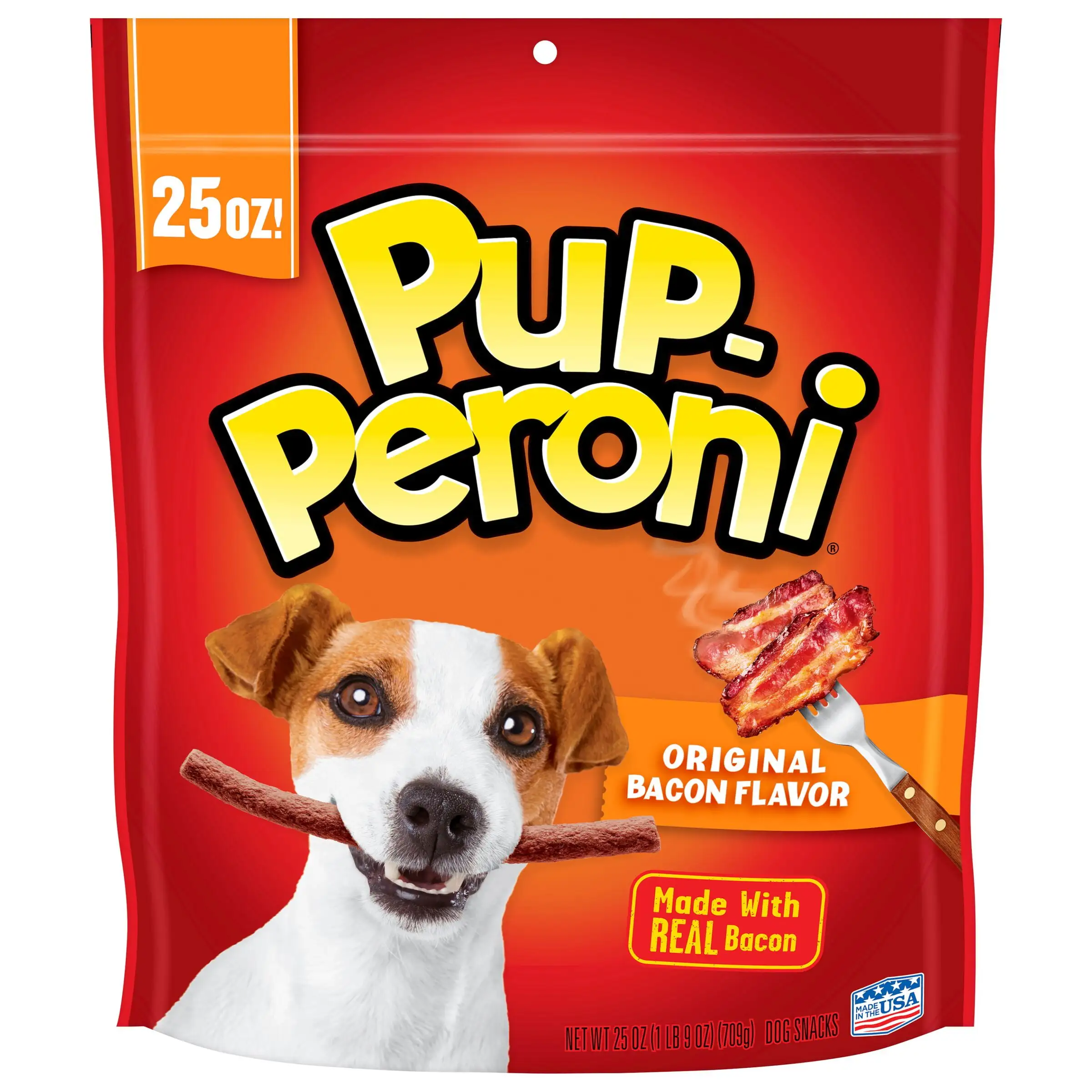 Pup-Peroni Bacon Flavored Dog Snacks. 25-Ounce