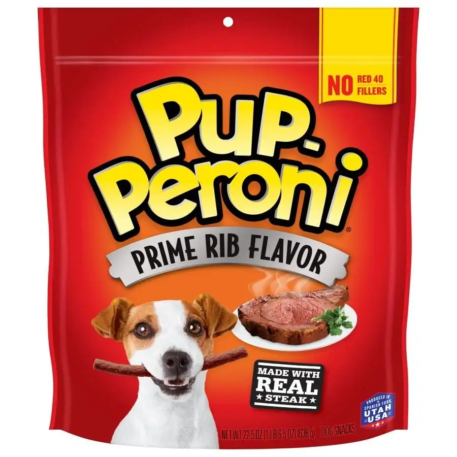 Pup-Peroni Prime Rib Dog Treats. 22.5 oz