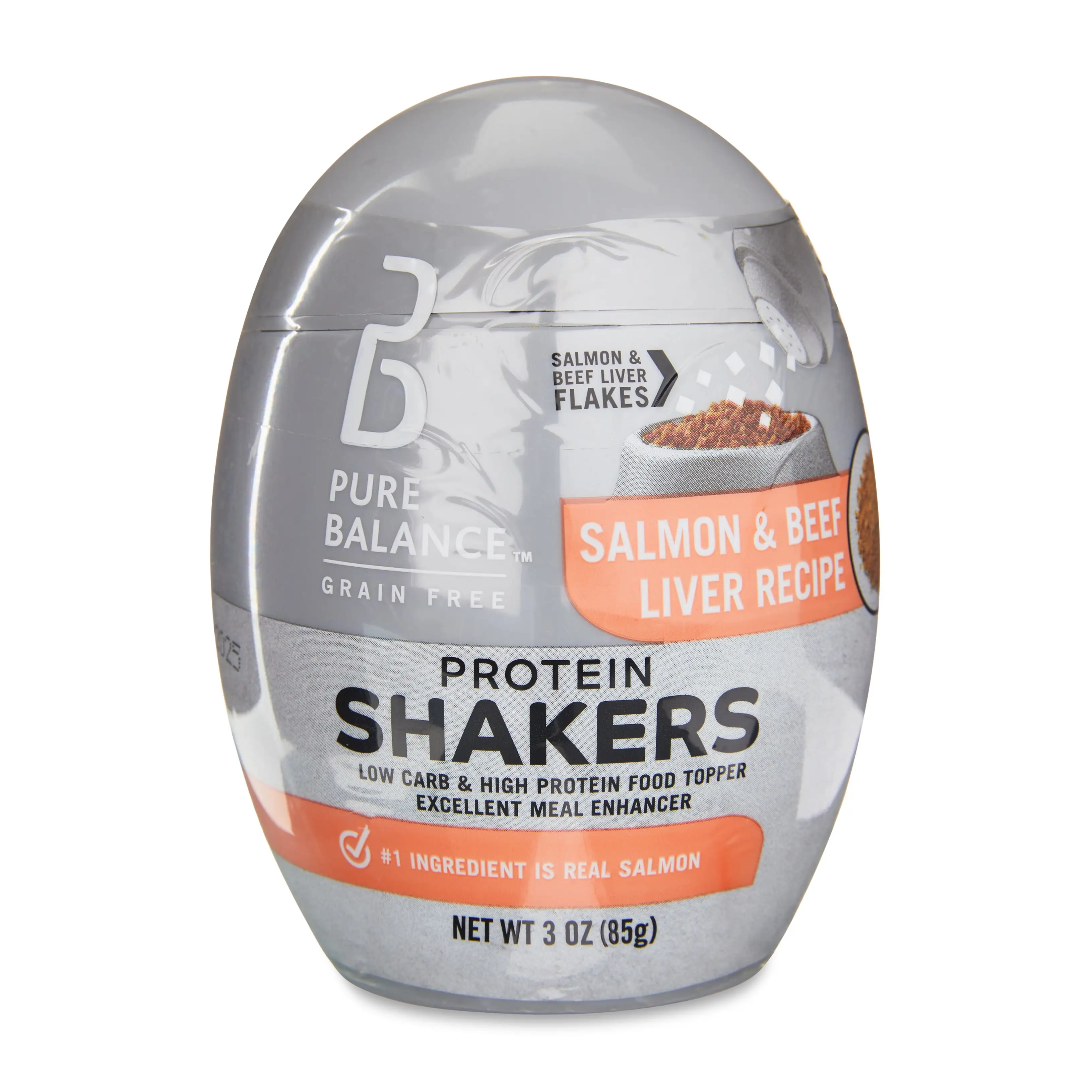 Pure Balance Salmon & Beef Liver Recipe Protein Shakers. 3 oz