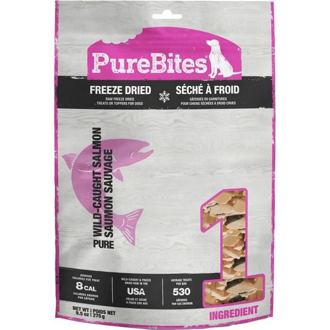 Pure Treats 1PB270SM12 9.5 oz Purebites Freeze Dried Dog Treats