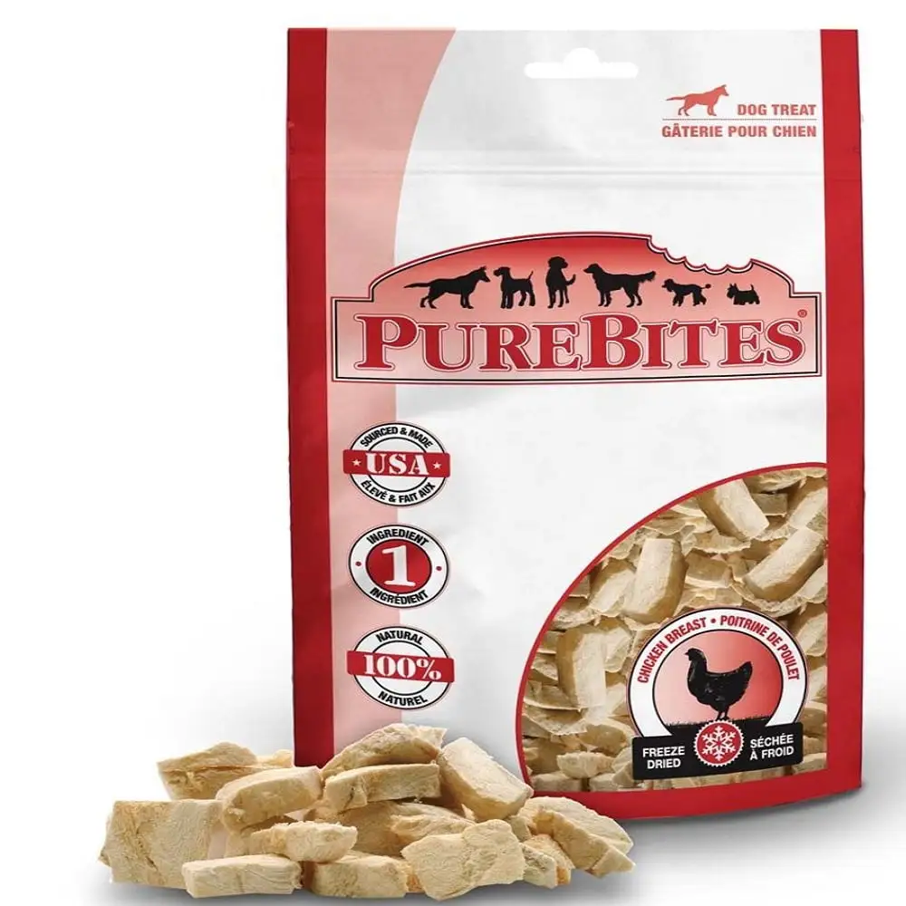 PureBites 100% USDA Freeze Dried Chicken Breast Dog Treats 11oz