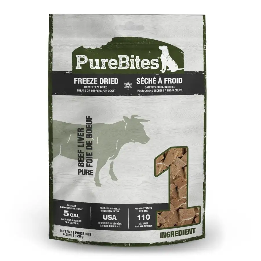 PureBites Beef Liver Freeze Dried Dog Treats. 4.2 oz