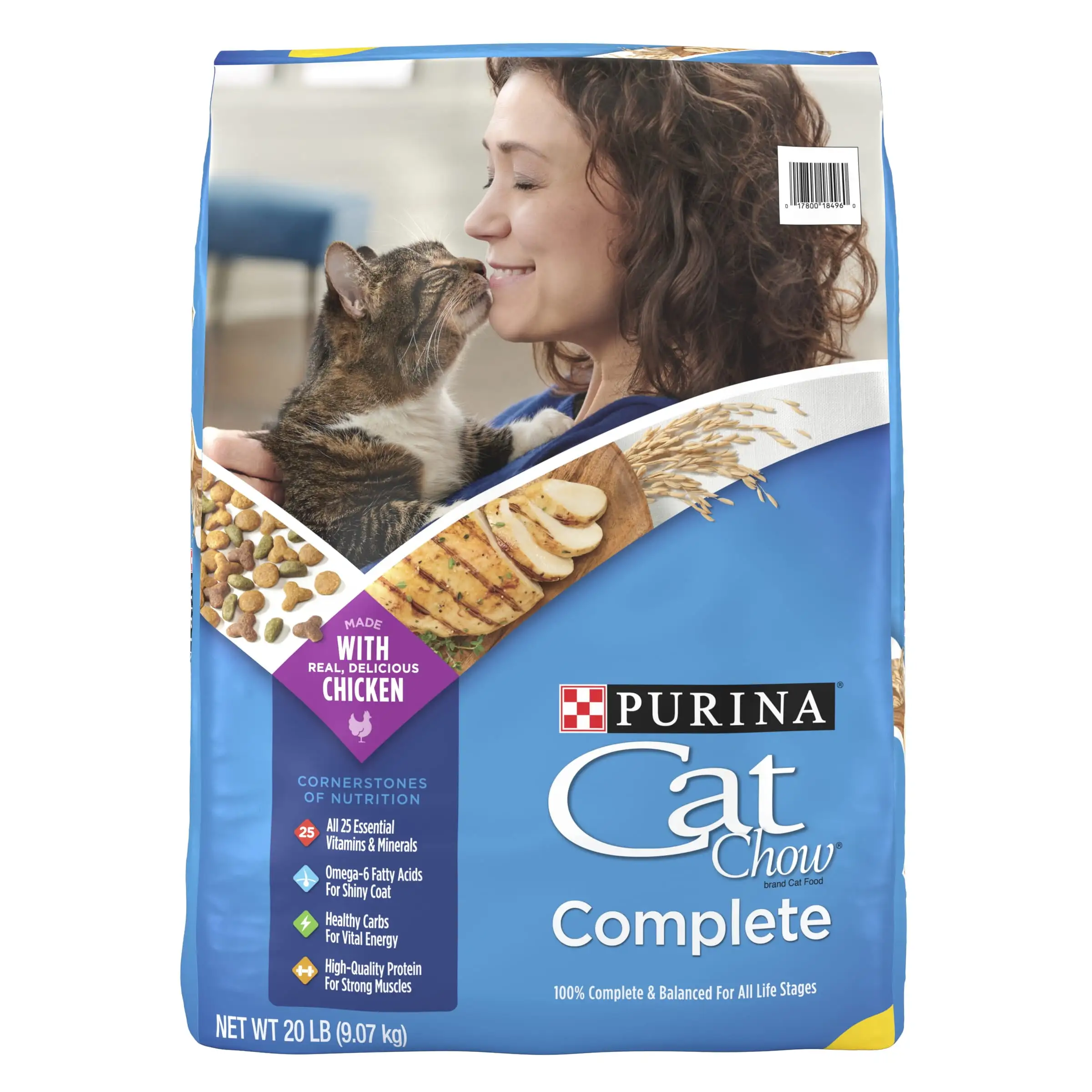 Purina Cat Chow Complete Dry Cat Food. 20 lb Bag