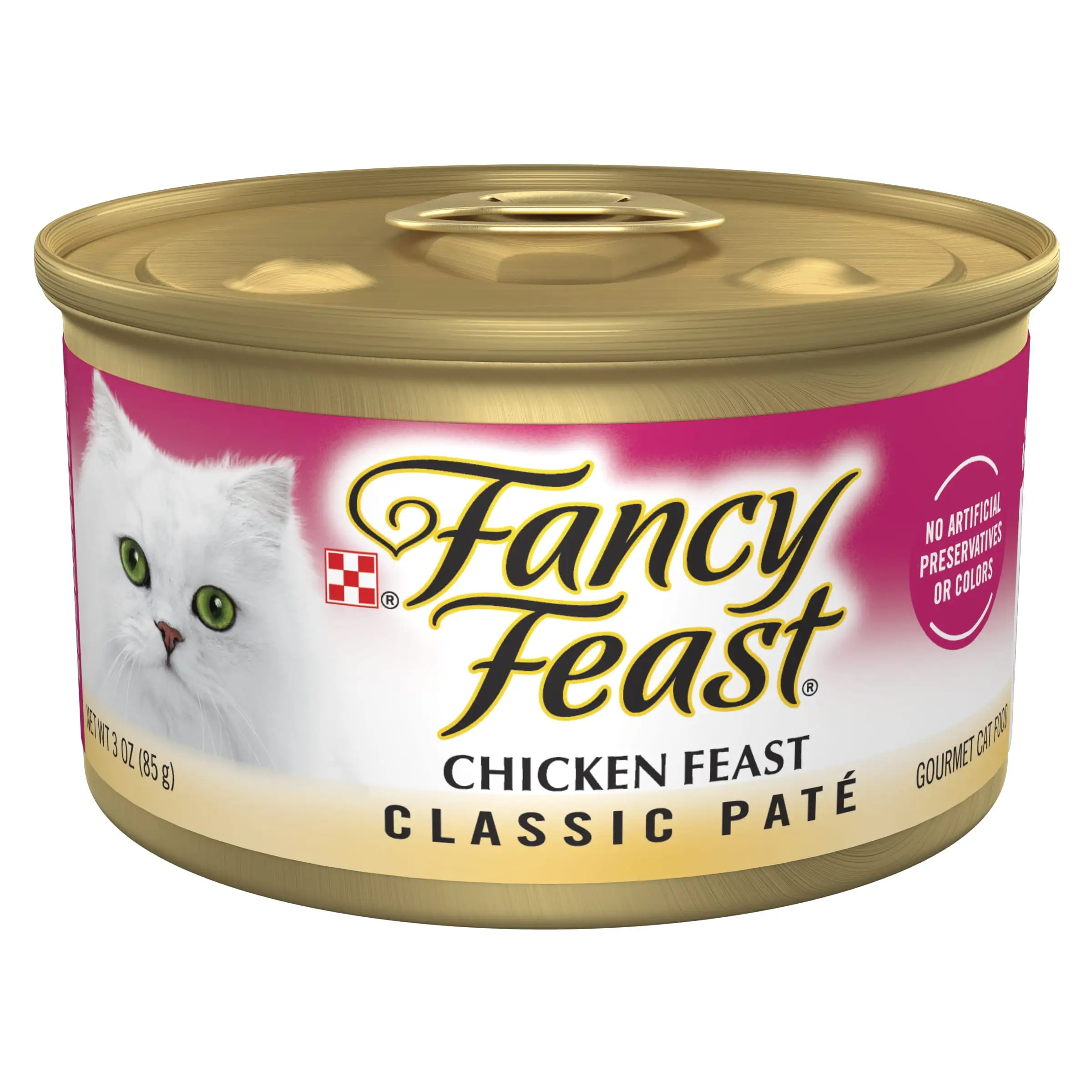 Purina Fancy Feast Chicken Feast Classic Grain Free Wet Cat Food Pate - 3 oz. Can