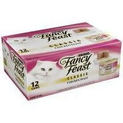 Purina Fancy Feast Classic Pate Wet Cat Food Chicken. 3 oz Cans