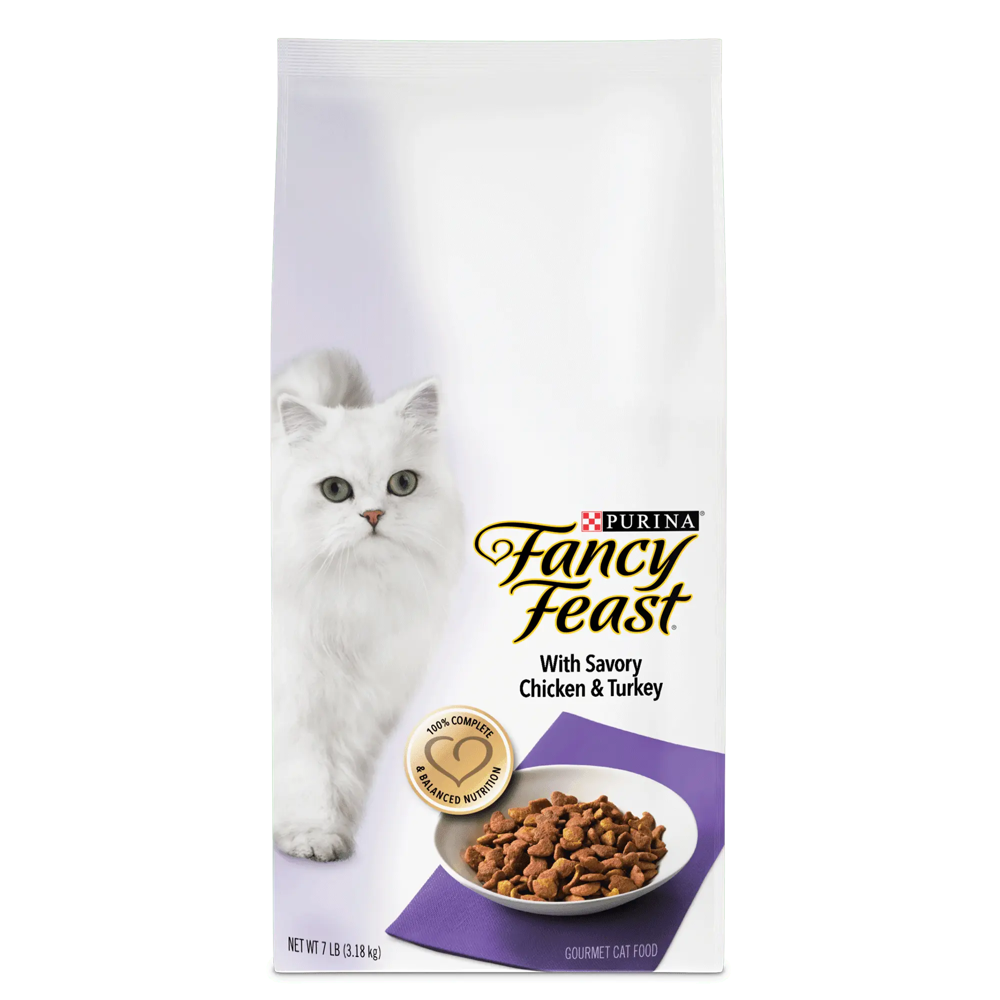 Purina Fancy Feast Gourmet Dry Cat Food With Savory Chicken & Turkey 7 lb. Bag