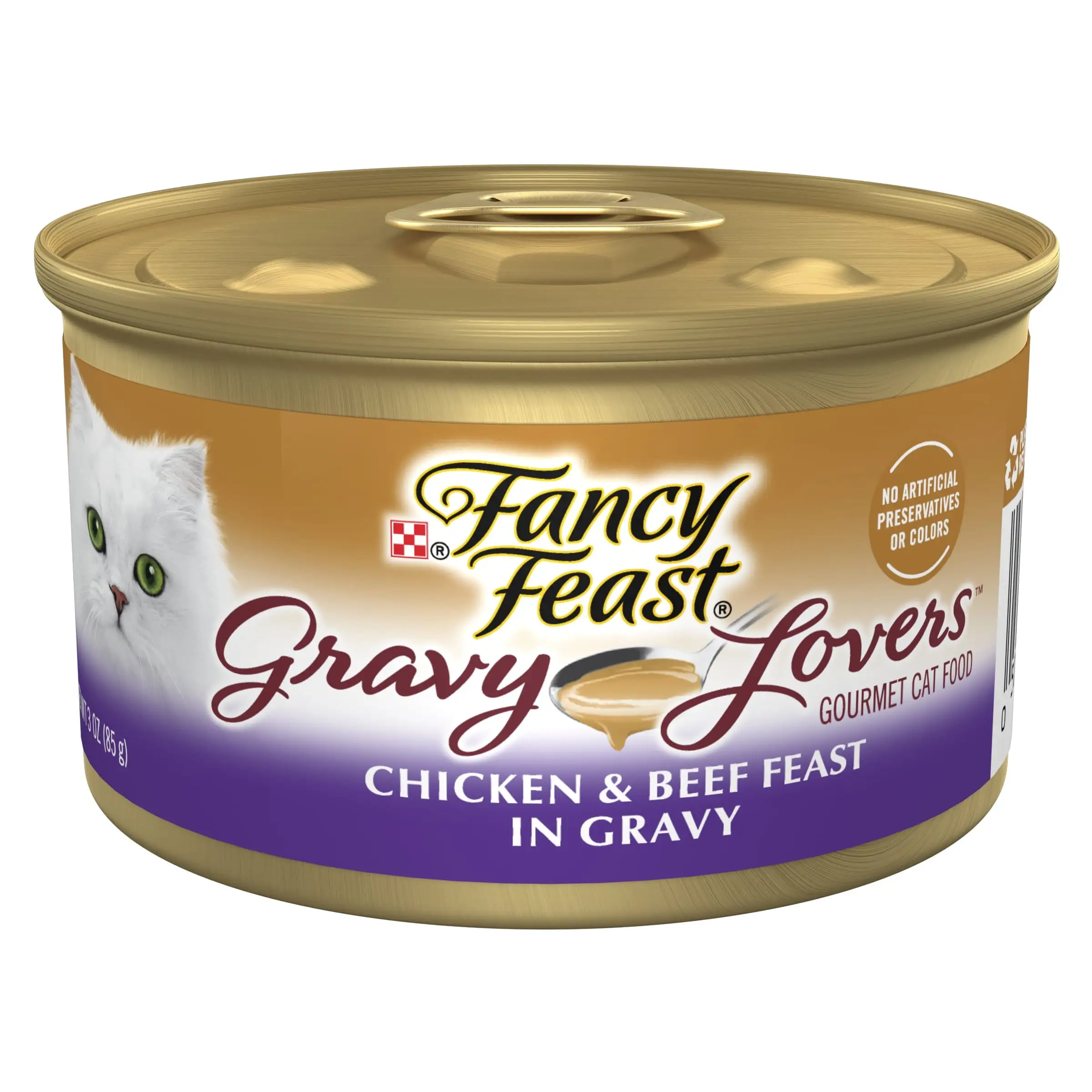 Purina Fancy Feast Gravy Lovers Chicken and Beef Feast Gourmet Cat Food in Wet Cat Food Gravy