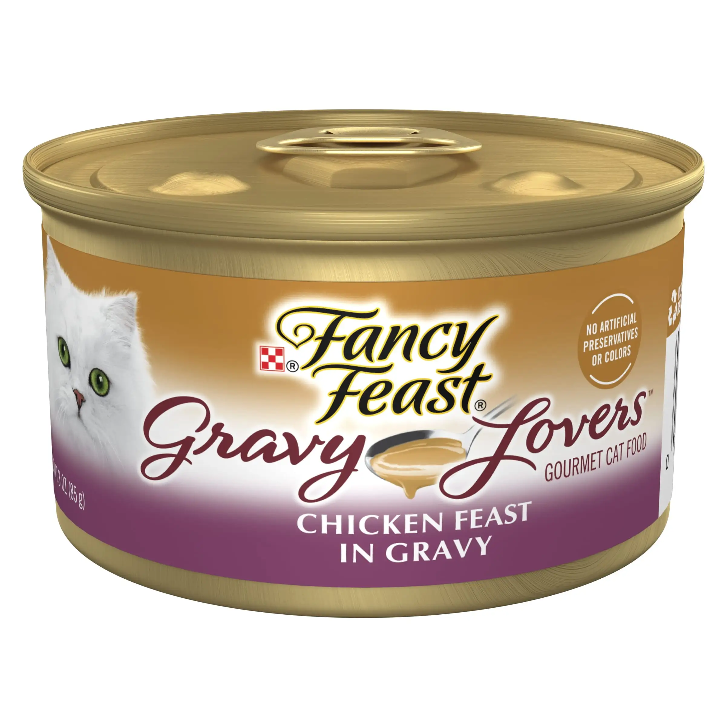 Purina Fancy Feast Gravy Lovers Wet Cat Food for Adult Cats & Kittens. Soft Chicken. 3 oz Cans