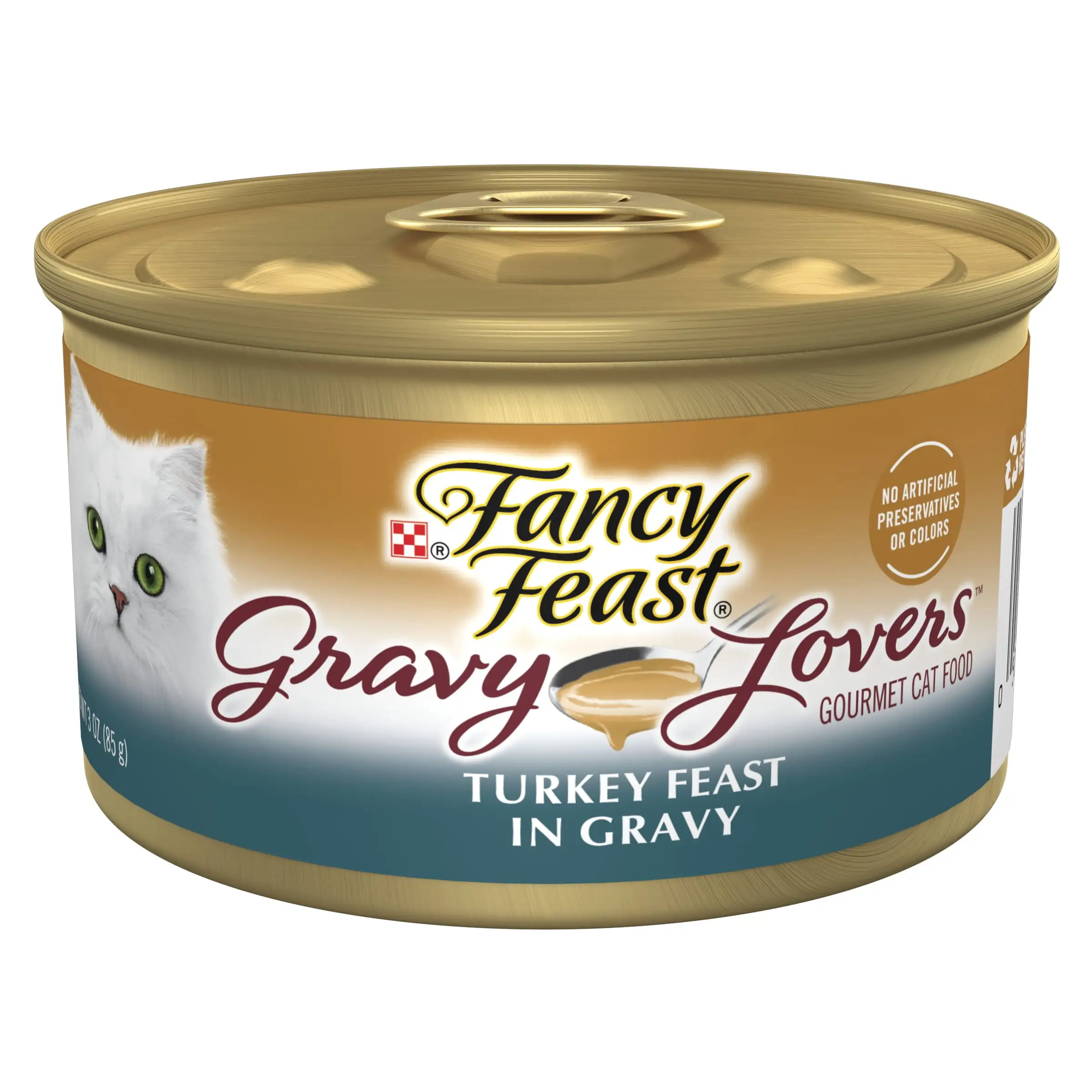 Purina Fancy Feast Gravy Lovers Wet Cat Food for Adult Cats & Kittens. Soft Turkey. 3 oz Cans