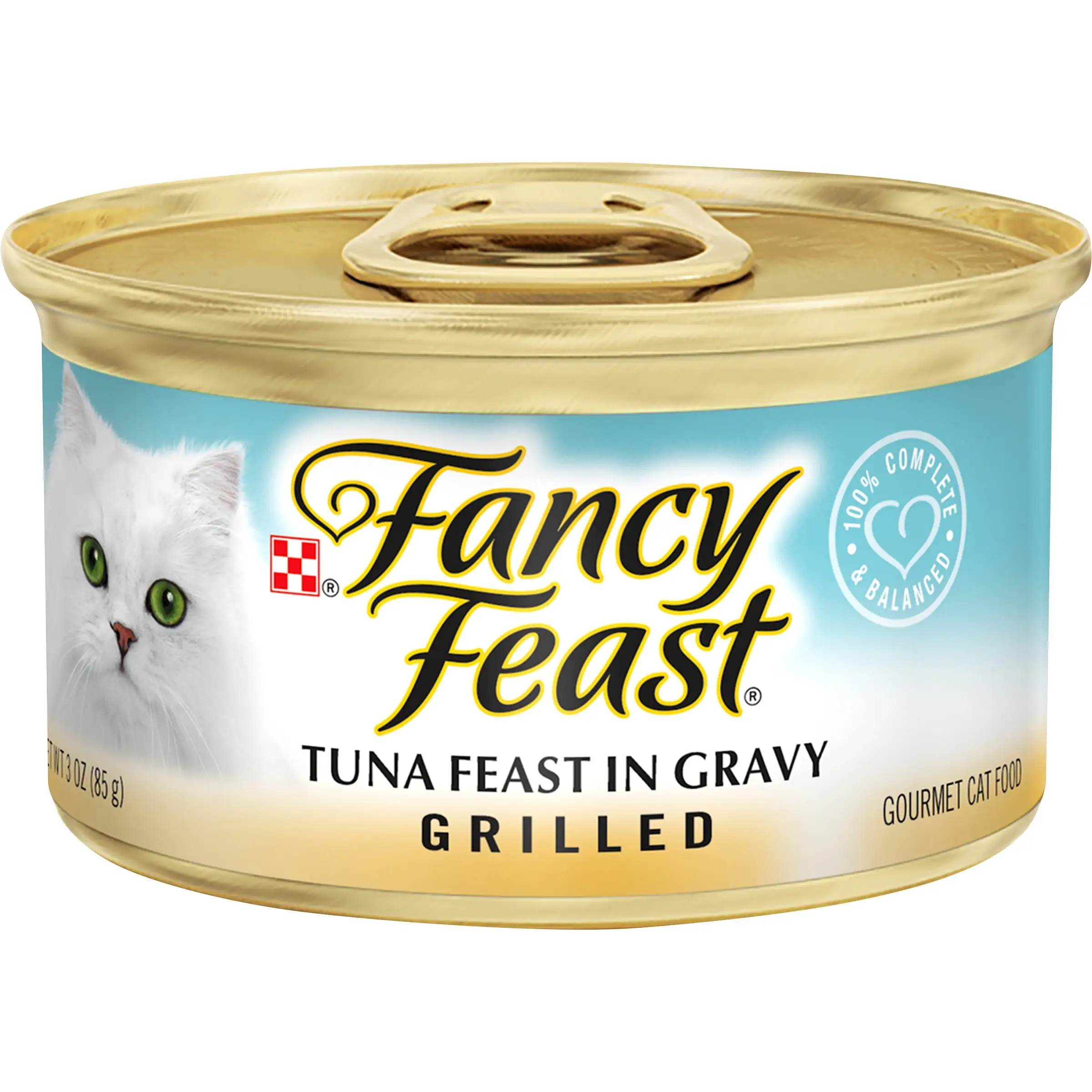 Purina Fancy Feast Gravy Wet Cat Food for Adult Cats. High Protein Soft Tuna. 3 oz Can