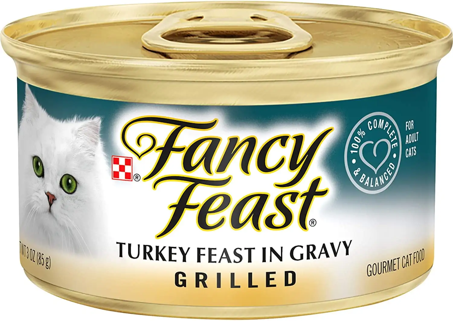 Purina Fancy Feast Grilled Feast in Gravy Canned Wet Cat Food (Pack of 12)