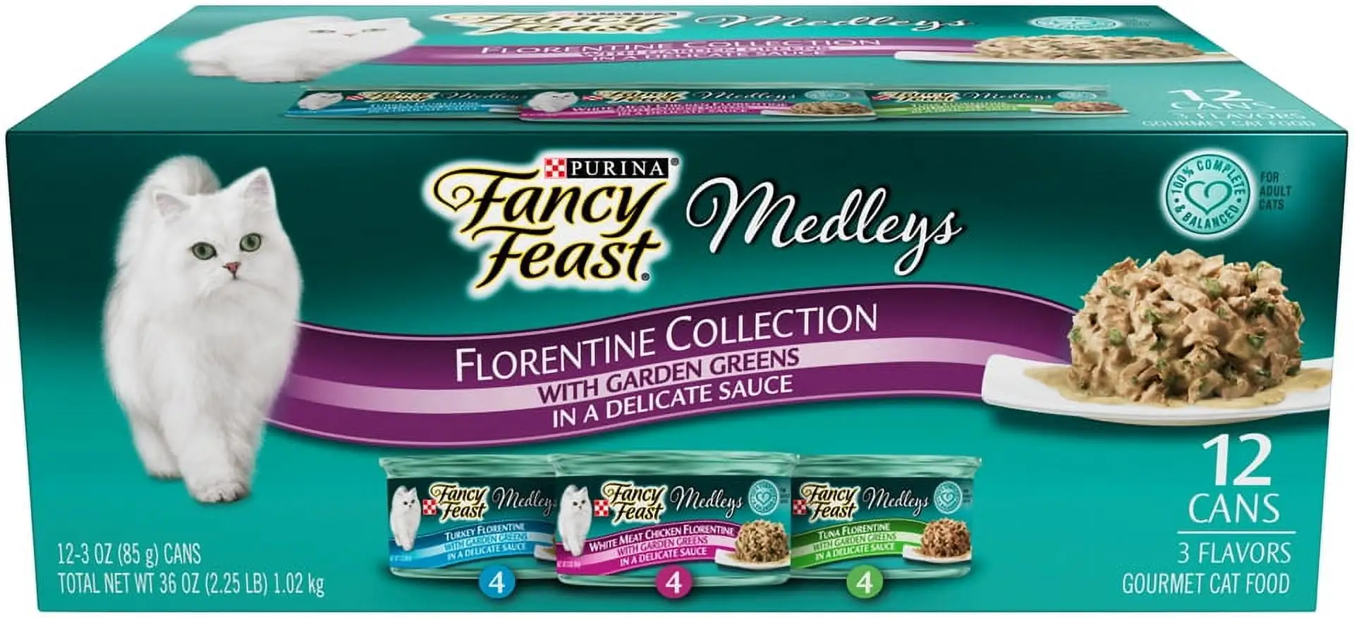 Purina Fancy Feast Wet Cat Food Medleys Florentine Wet Cat Food Variety Pack