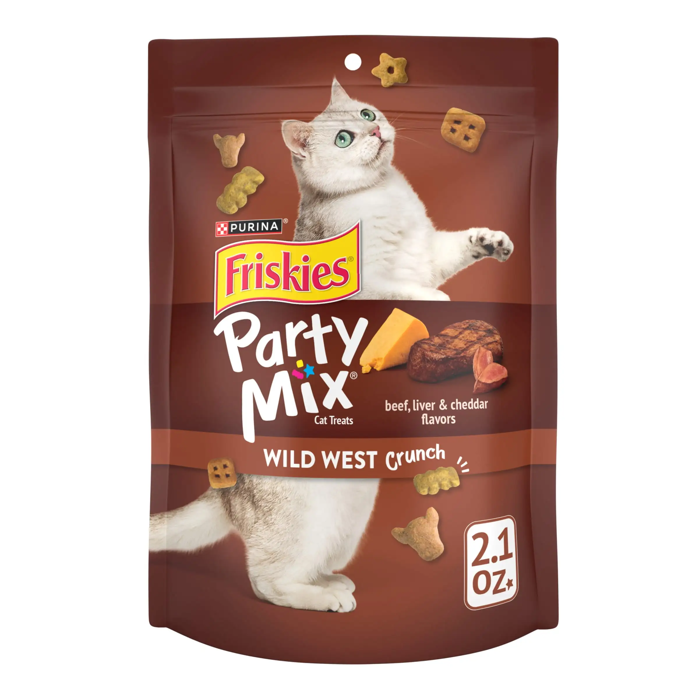 Purina Friskies Cat Treats. Party Mix Wild West Crunch