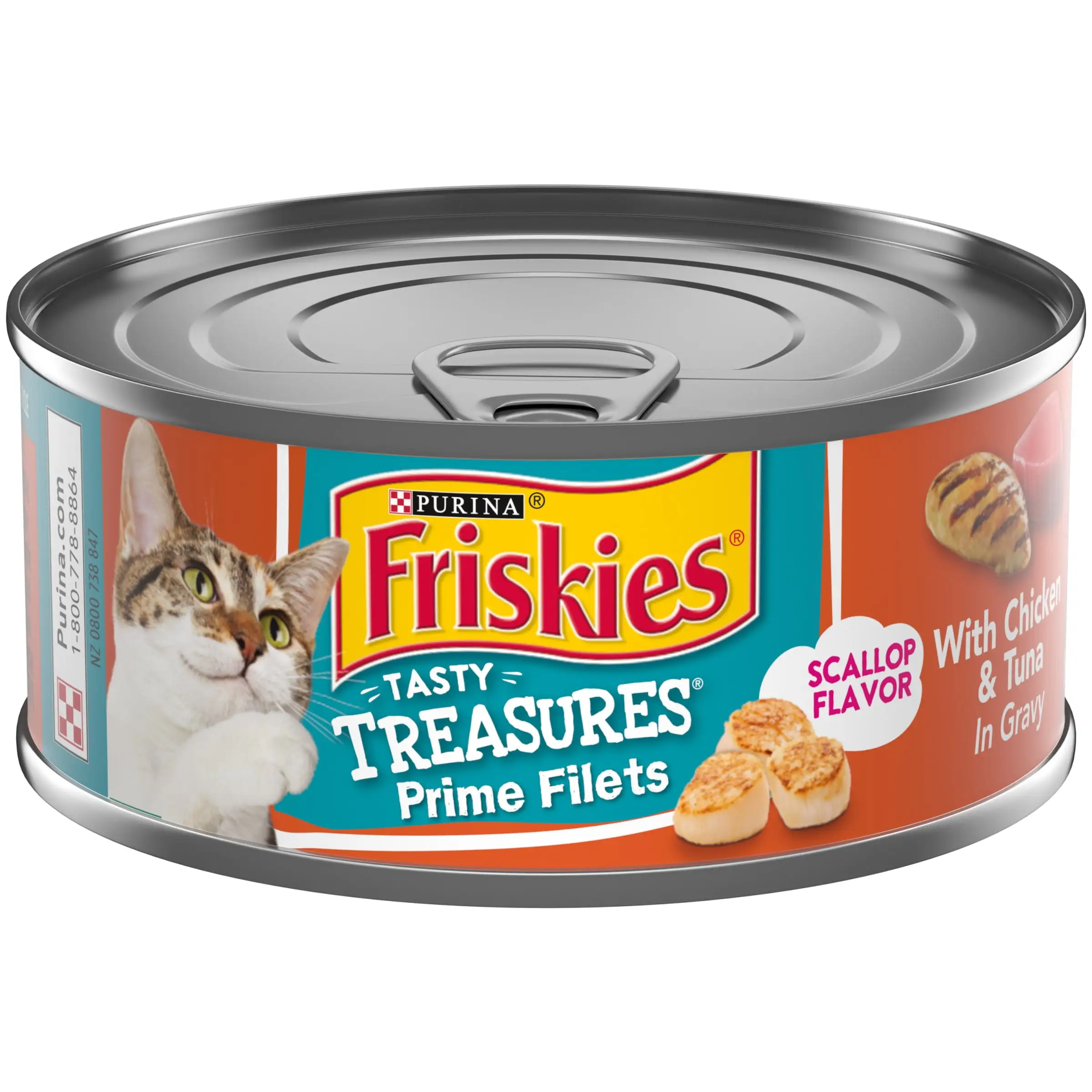 Purina Friskies Chicken and Tuna Wet Cat Food Chicken. 5.5 oz Can