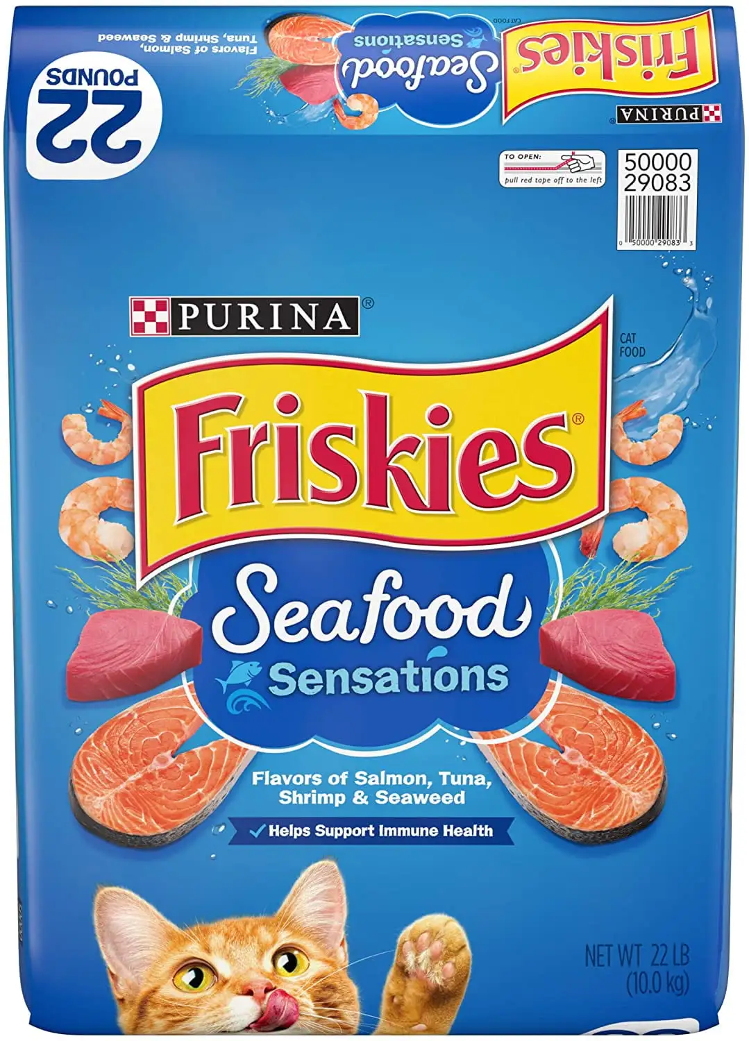 Purina Friskies Dry Cat Food. Seafood Sensations