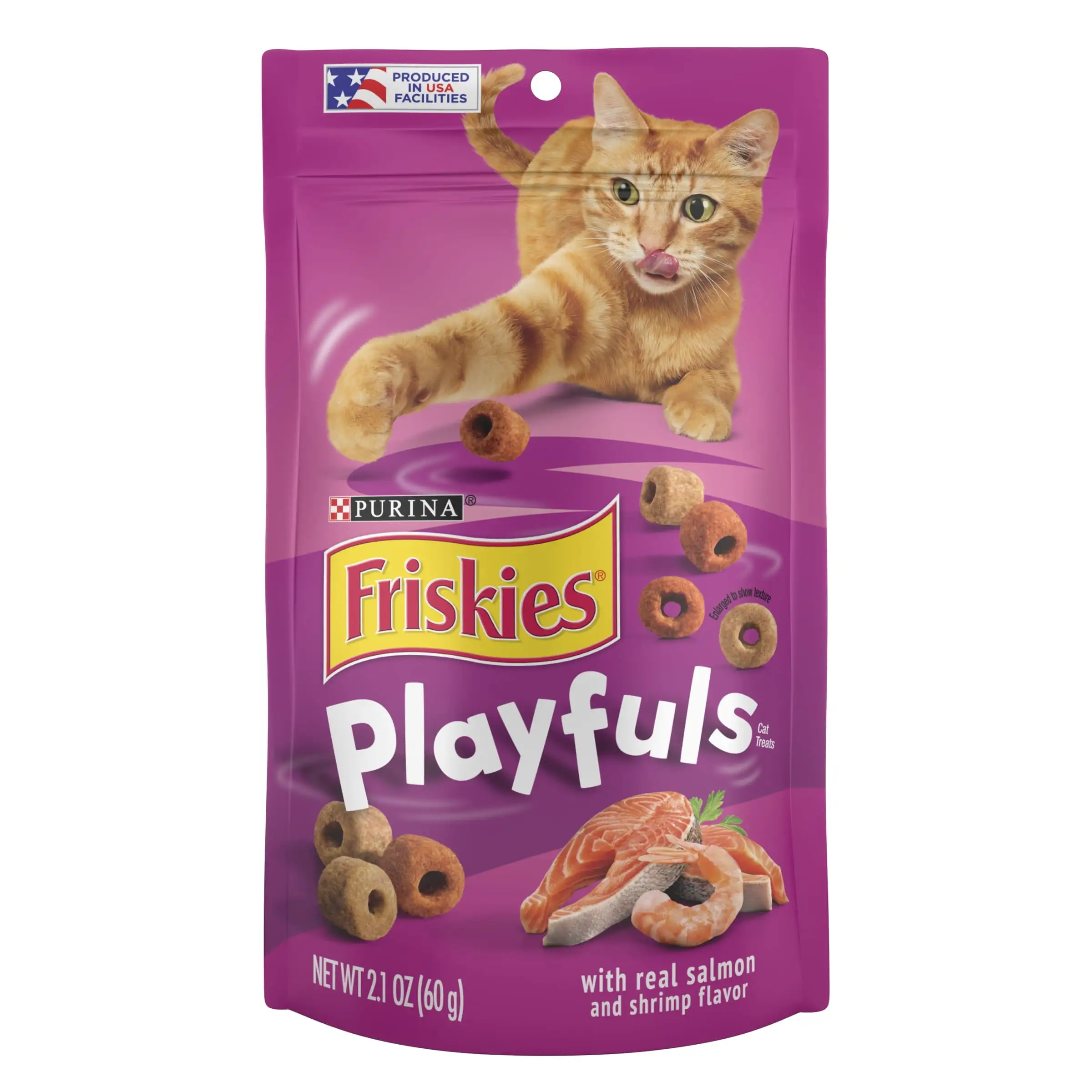 Purina Friskies Playfuls With Salmon and Shrimp Flavor Cat Treats