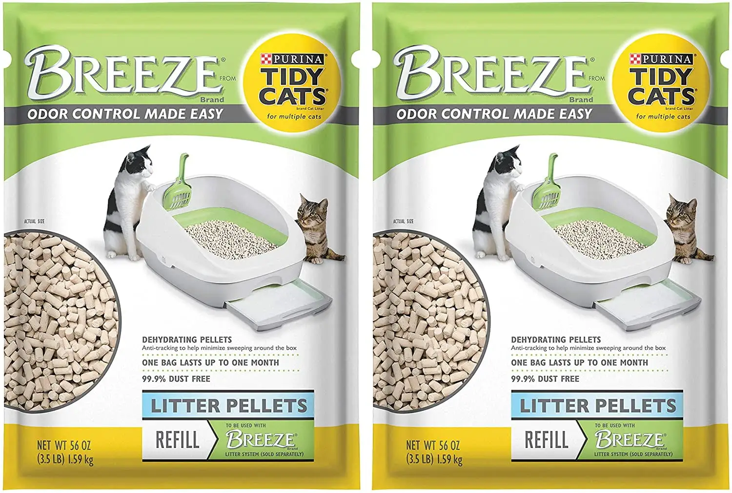 Purina Litter Tidy Cat Breeze Pellets. 3.5 lb (Pack - 2)