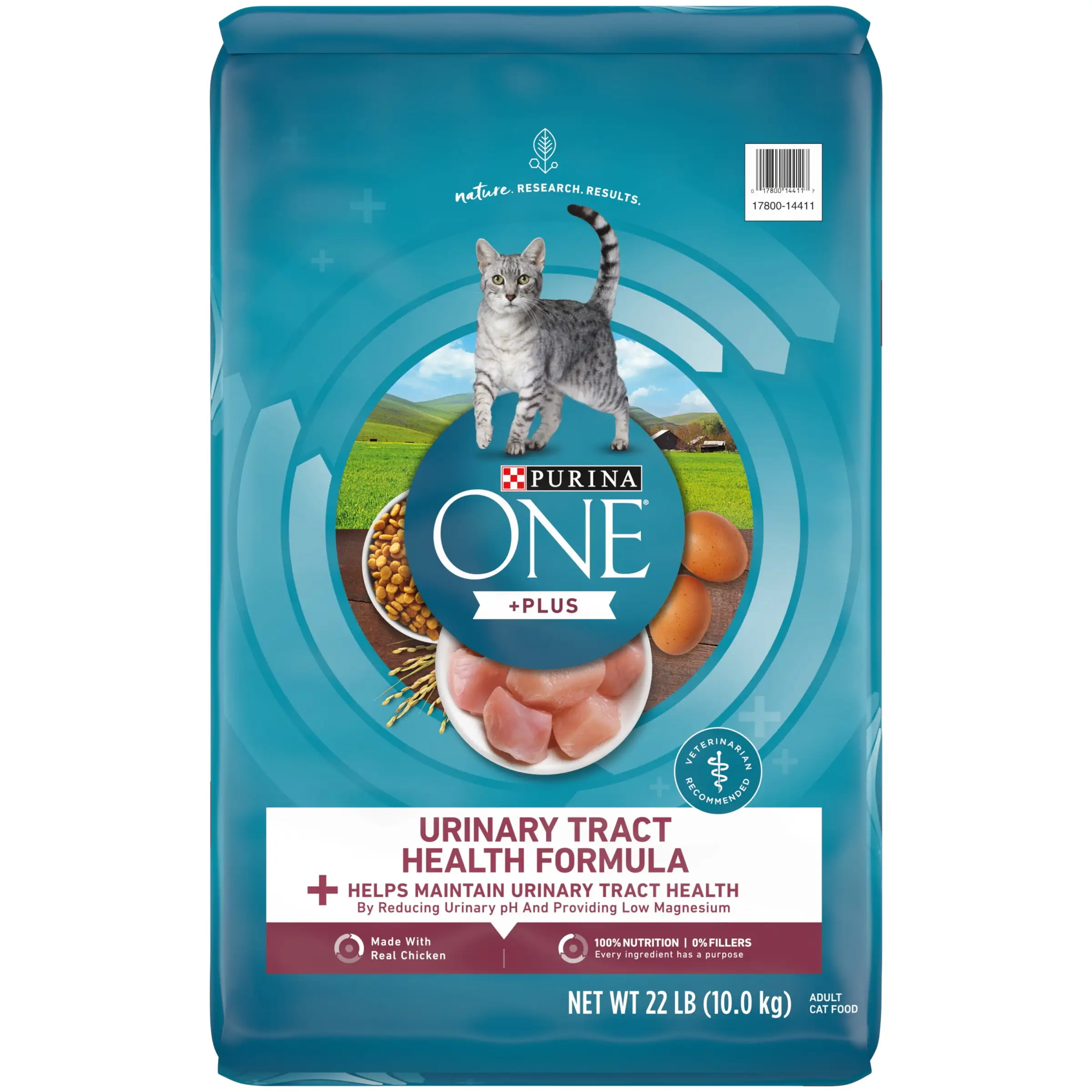 Purina ONE High Protein Dry Cat Food. +Plus Urinary Tract Health Formula. 22 lb. Bag