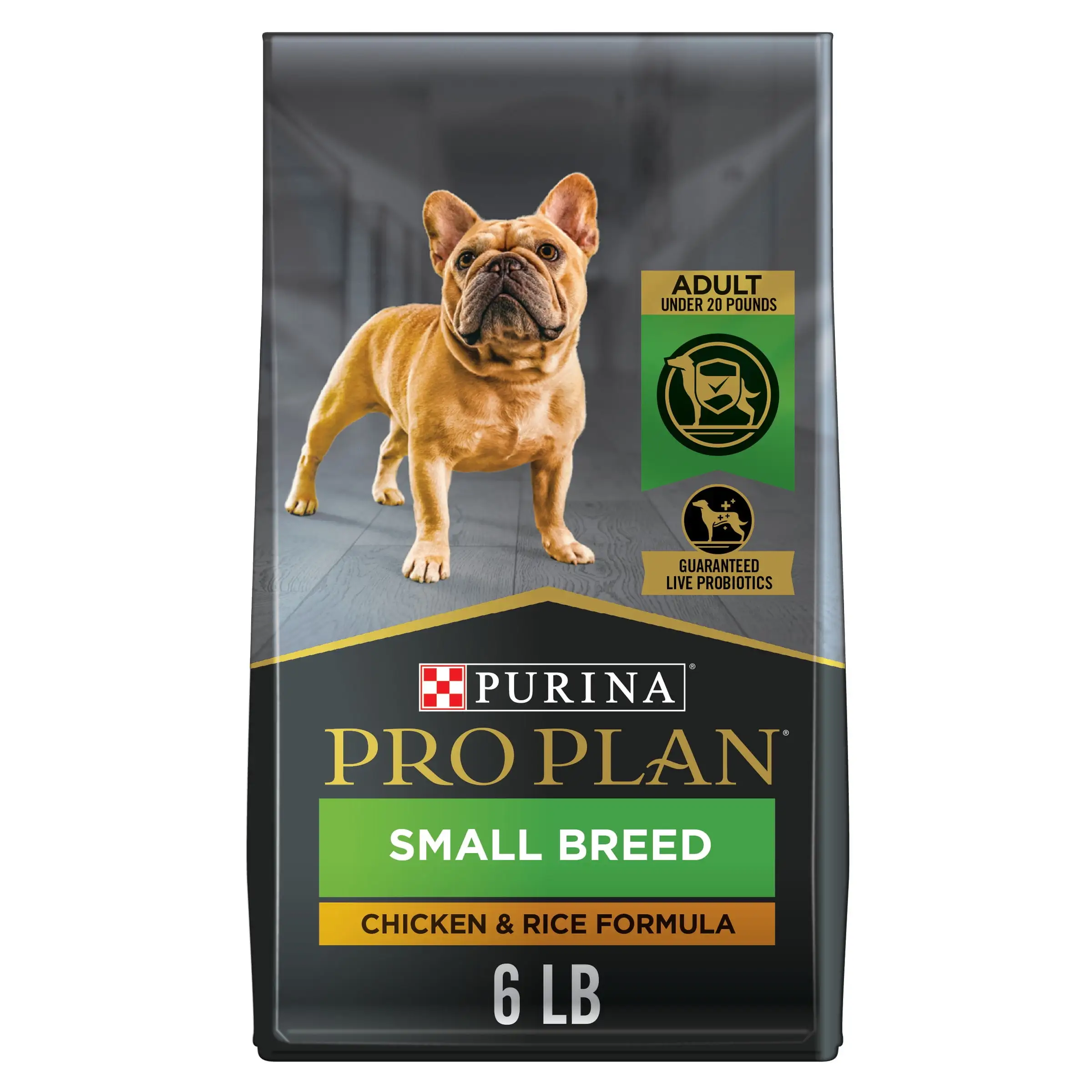 Purina Pro Plan High Protein Small Breed Dog Food for Adult Dogs. Nutrient Dense Chicken & Rice. 6 lb Bag