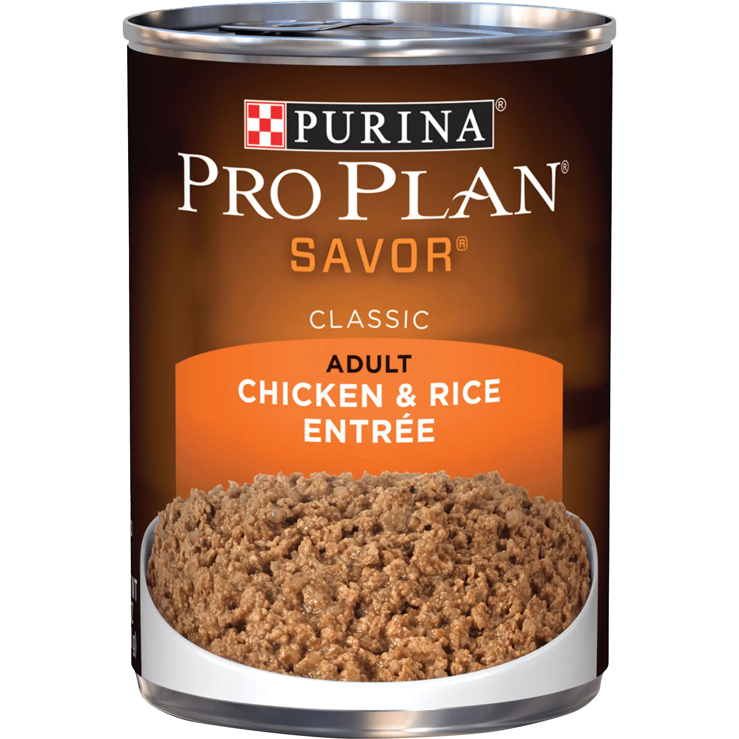 Purina Pro Plan Pate Wet Dog Food. SAVOR Chicken & Rice Entree. 13 oz. Can