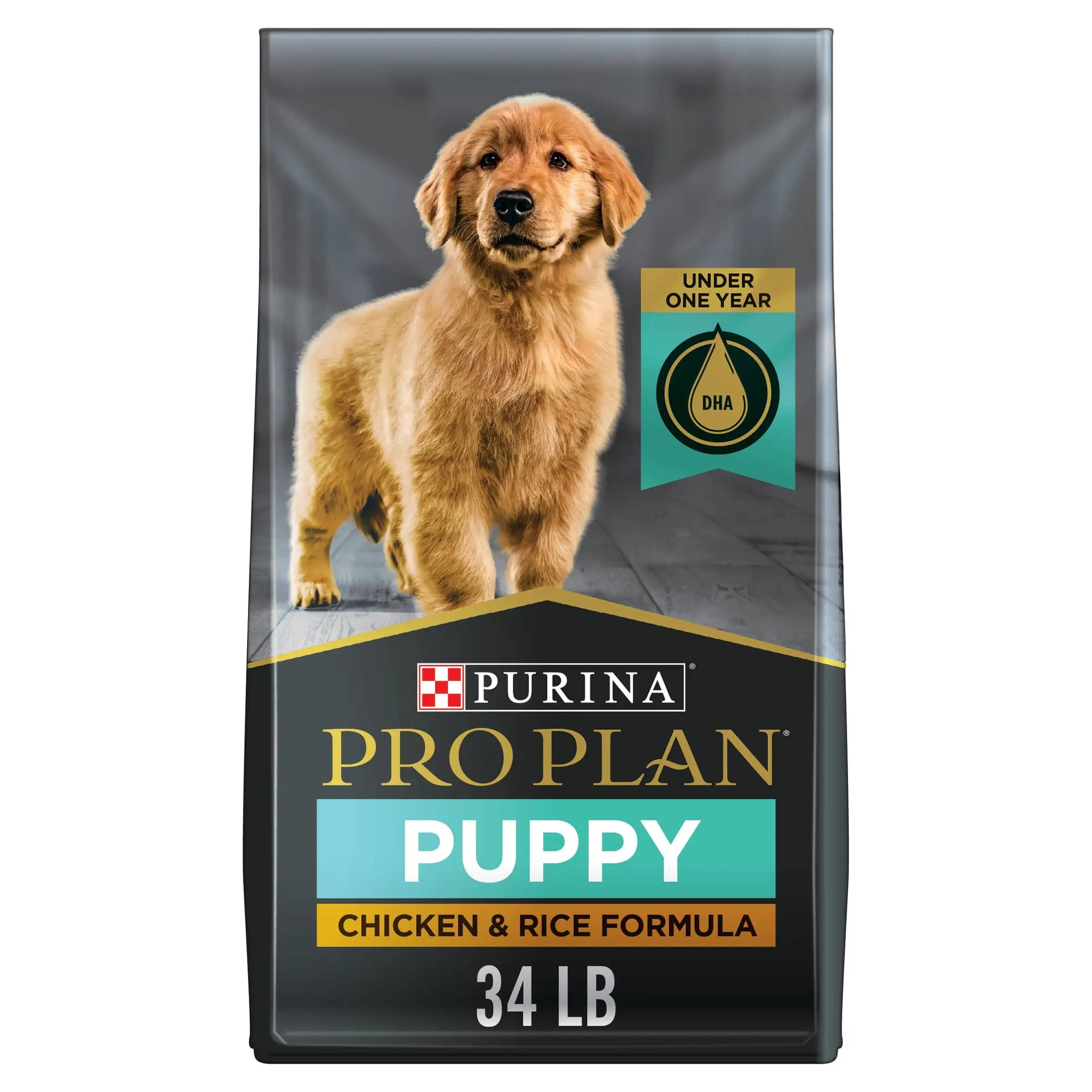 Purina Pro Plan Puppy Dry Dog Food. Lean Muscle Support. High Protein Chicken & Rice. 34 lb Bag