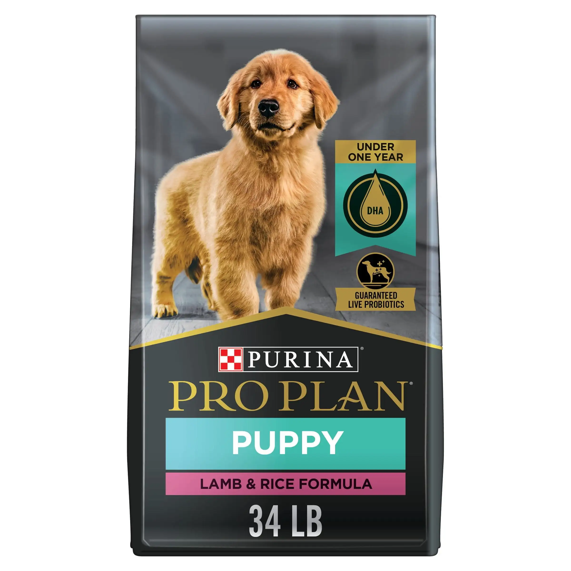 Purina Pro Plan Puppy Dry Dog Food. Real Lamb & Rice. 34 lb Bag