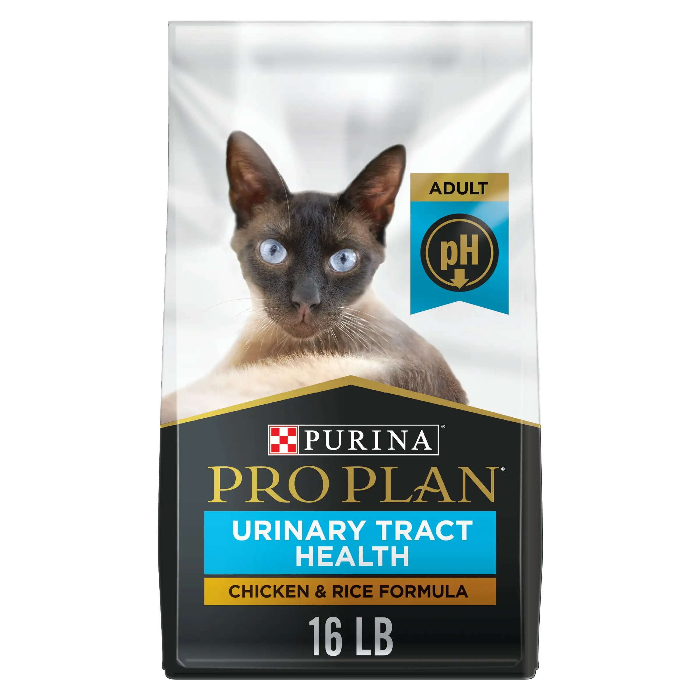 Purina Pro Plan Urinary Tract Health Chicken Rice Dry Cat Food. 16 lb Bag