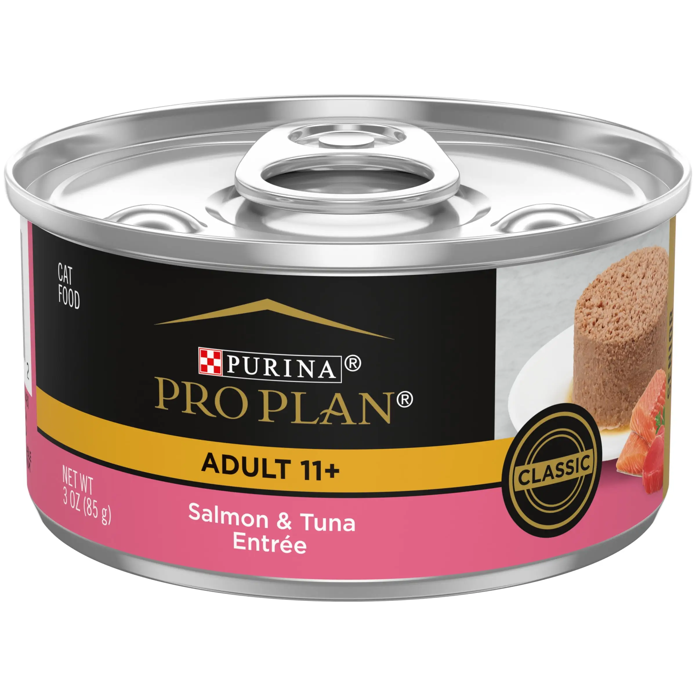 Purina Pro Plan Wet Cat Food for Adult Cats Salmon Tuna. 3 oz Cans (24 Pack)