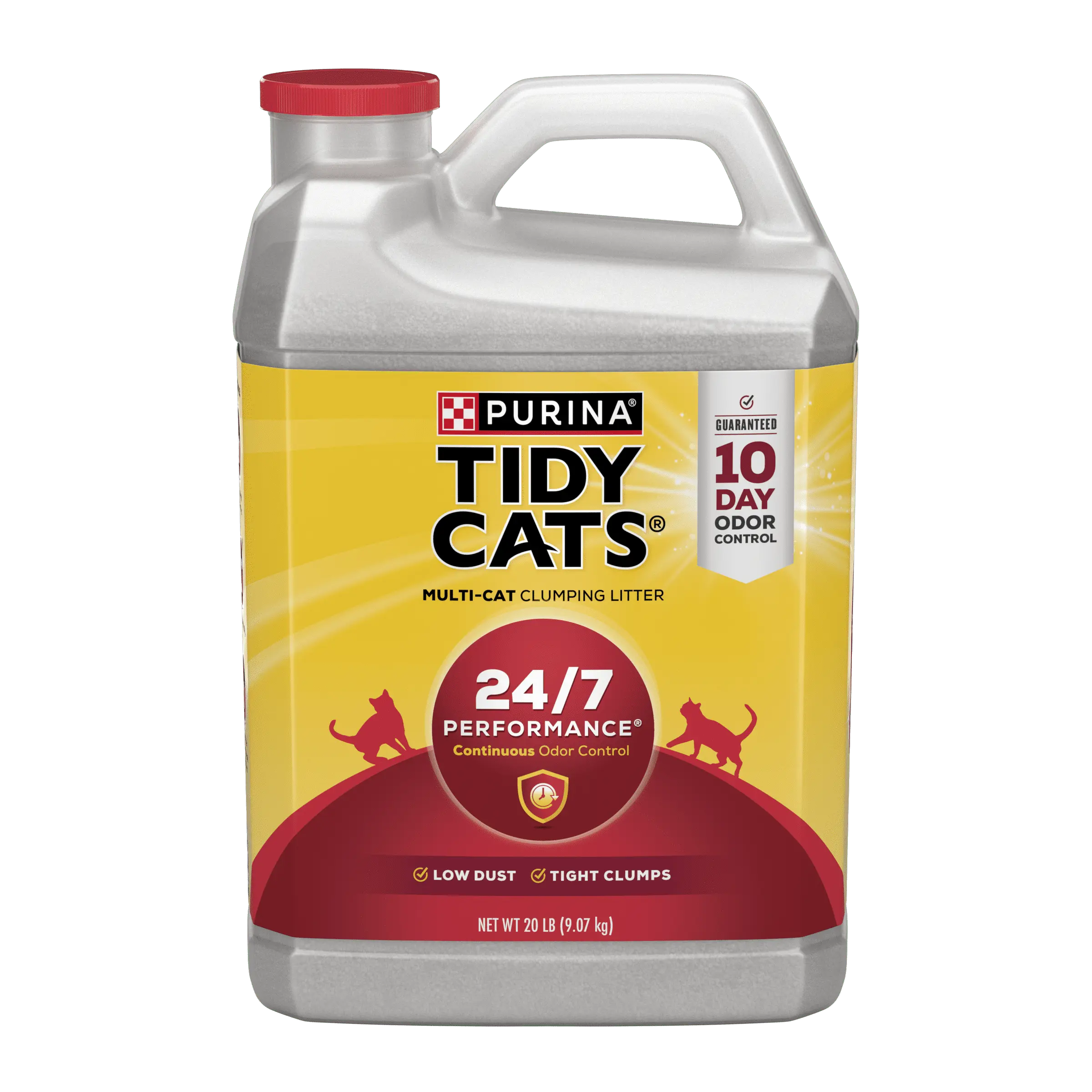 Purina Tidy Cats Clumping Cat Litter. 24/7 Performance Multi Cat Litter. 20 lb. Jug