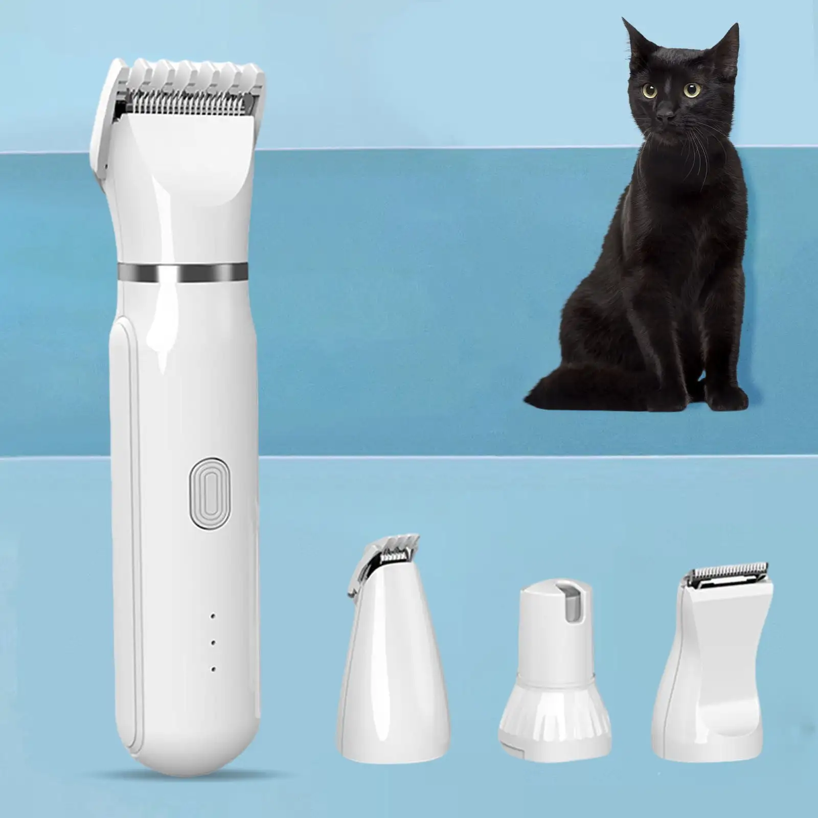 Qepwscx Pet Clipper for Dog Matted Hair.Pet Shaver for Cats Quiet Pet Hair Clippers Wireless Pet Clippers for Matted Hair Dog Clippers for Long Hair(4 Blades) Clearance