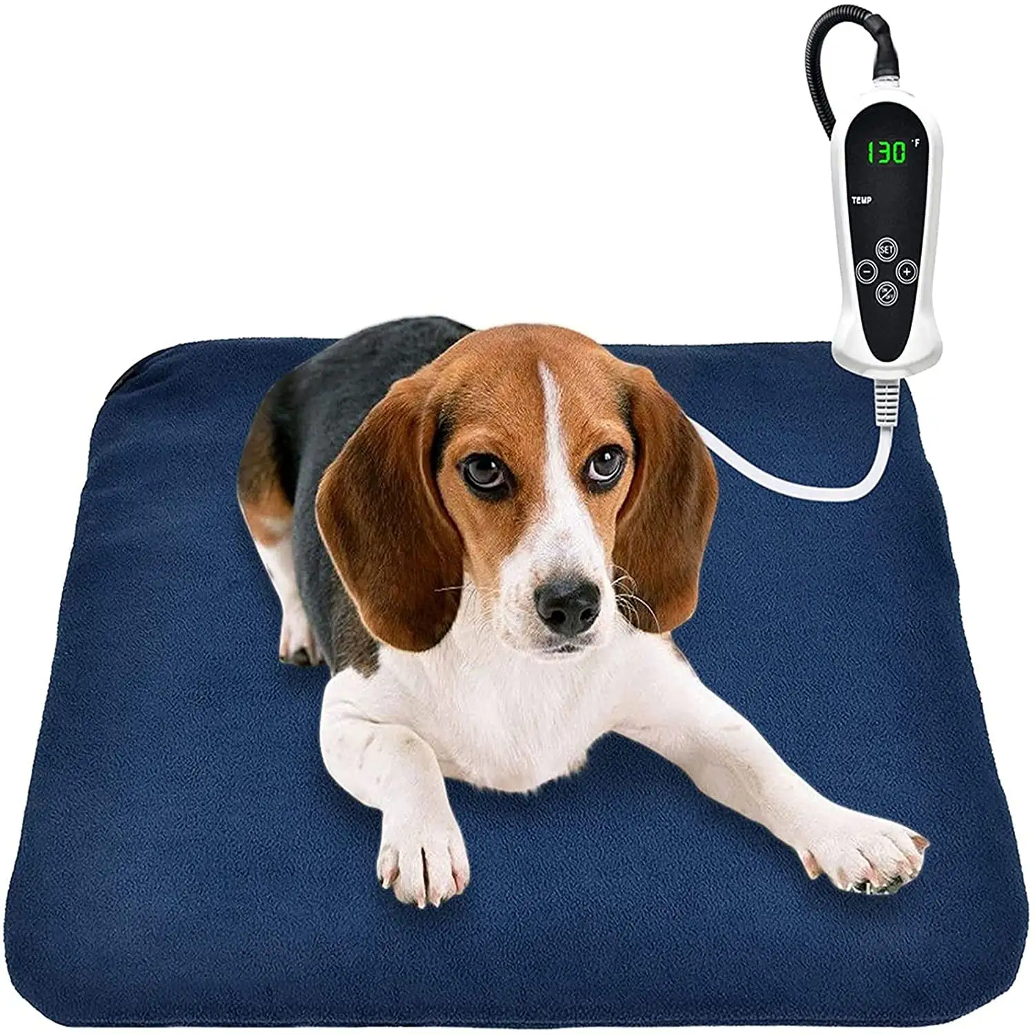 RIOGOO Pet Heating Pad. Electric Heating Pad for Dogs and Cats Indoor with Auto Power Off (M:18 x 18)