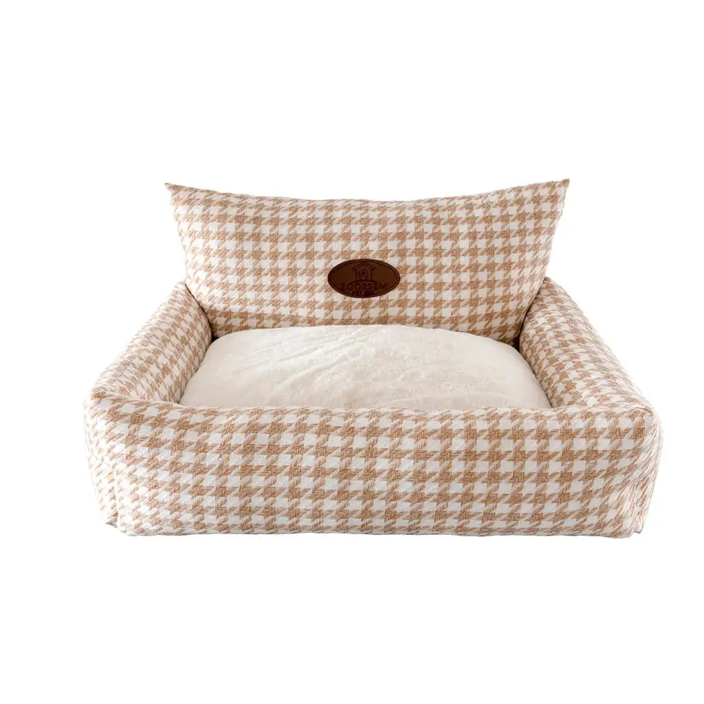 RKSTN Dog Bed Pet Supplies Winter warm home fabric houndstooth pet removable and washable sofa Lightning Deals of Today - Summer Savings Clearance on Clearance