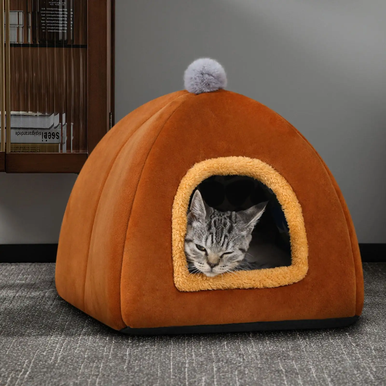 RKZDSR Winter Warm Pet Kennel: Winter Warm Pet Tent Dual Use Thickened Small Dog Comfortable And Warm Pet Home