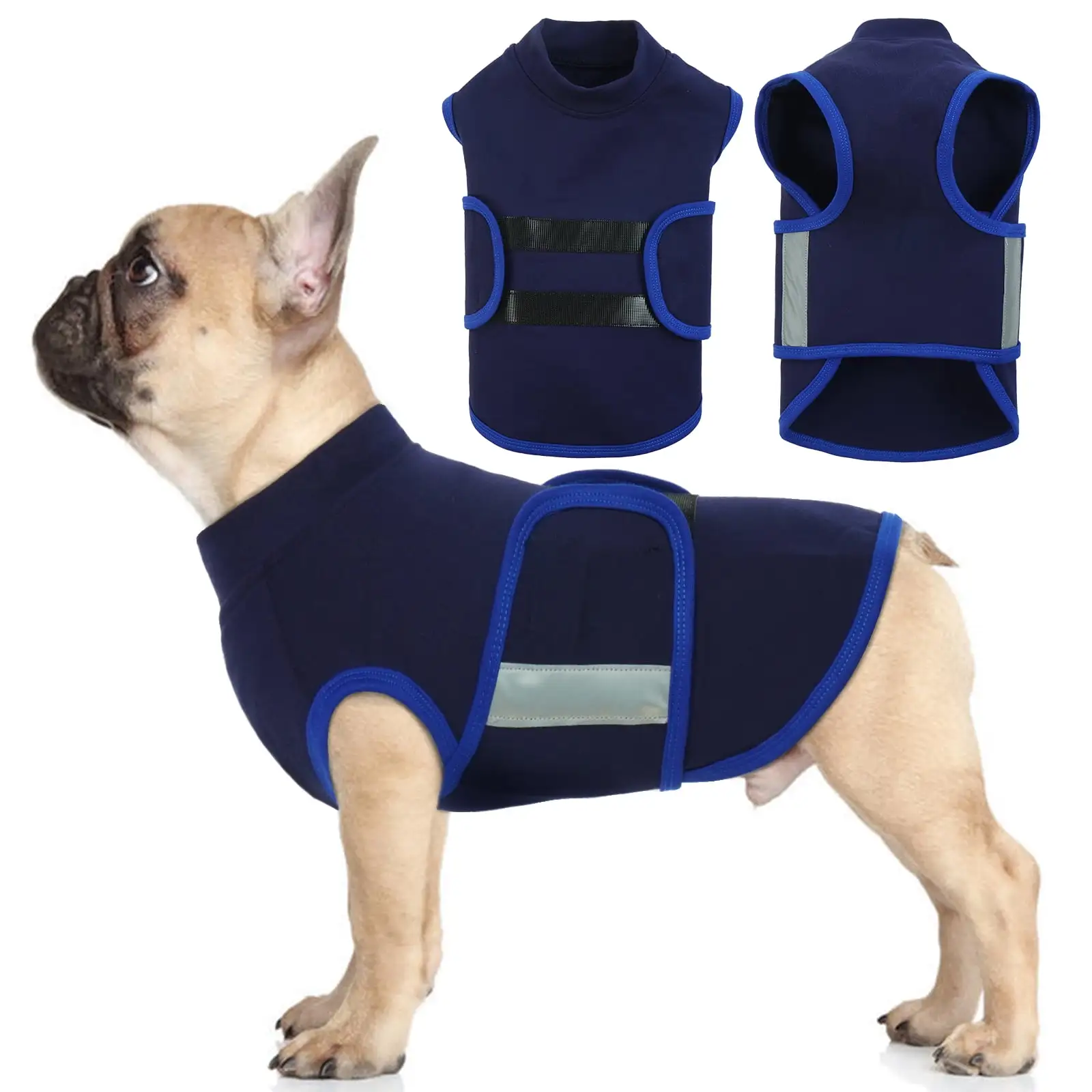 ROZKITCH Dog Anxiety Vest Comfort Soft Dog Anxiety Calming Vest Coat for Small Medium Large Dogs Adjustable Dog Anxiety Relief Shirt Wrap for Thunderstorms Fireworks Vet Visits Separation