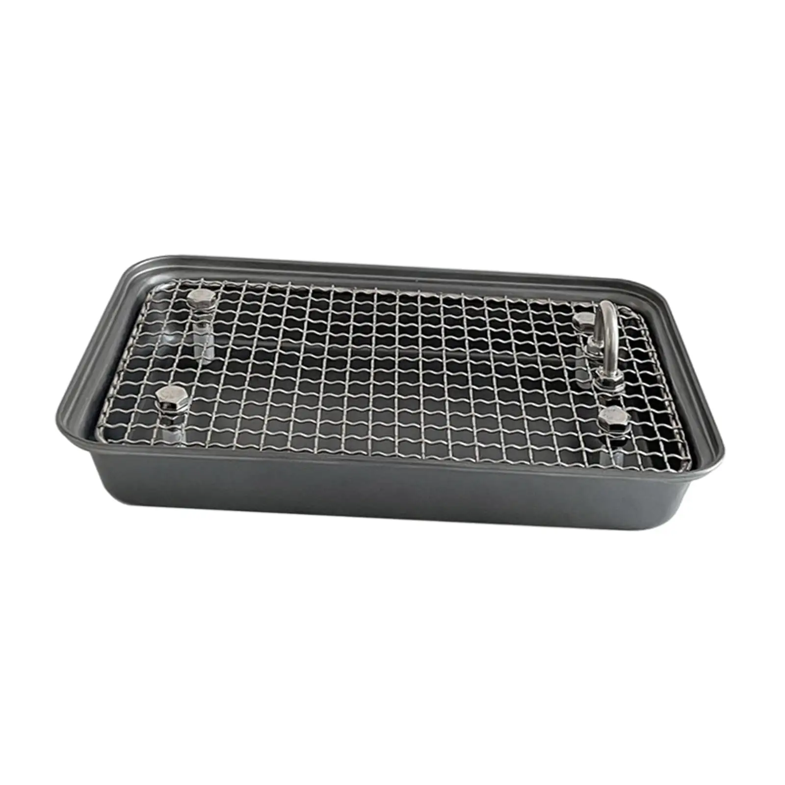 Rabbit Litter Toilet Small Animal Cage Toilet for Ferret Guinea Pig Hamster Gray