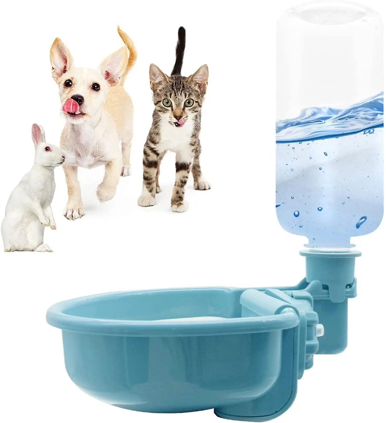 Rabbit Water Bottle for Crate Water Dispenser Small Dog Cat