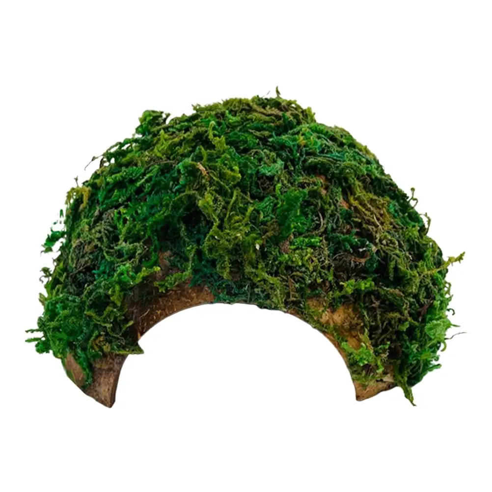 Raindrops Reptile Hideout Cave Moss Aquarium D茅cor for Lizard