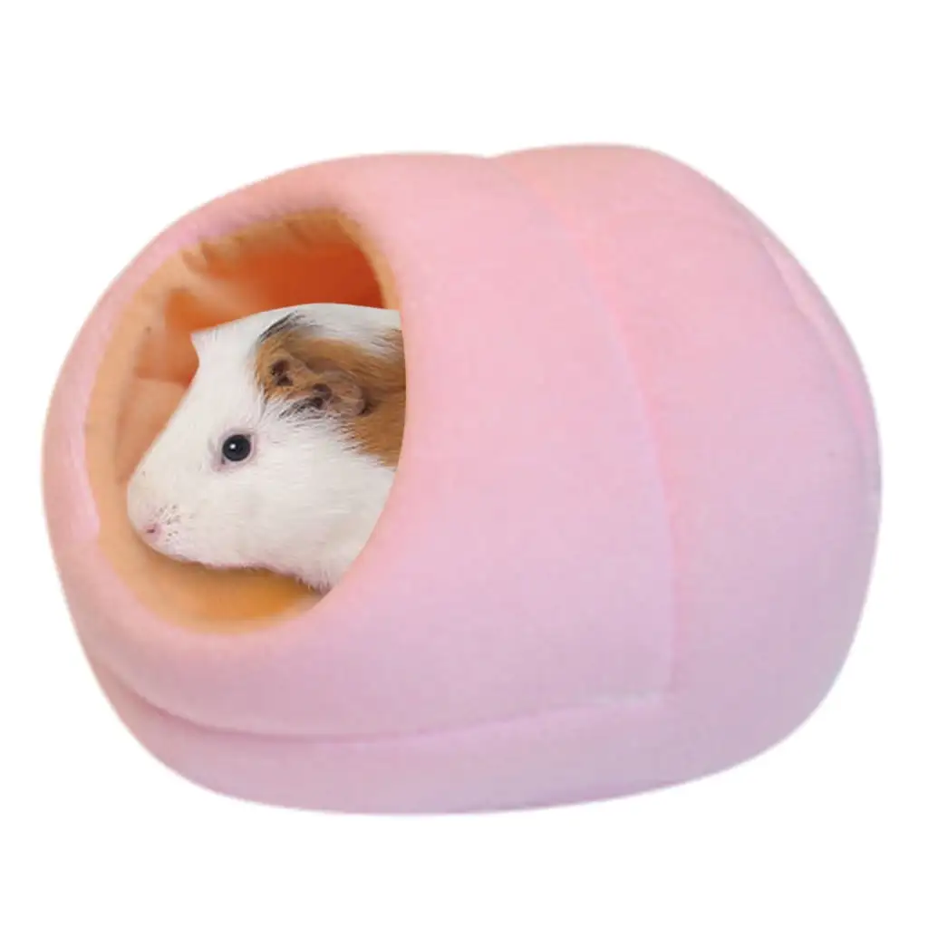 Rat Hamster House Bed Winter Warm Fleece Small Pet Squirrel Hedgehog Chinchilla Rabbit Guinea Pig Bed House Cage Nest Hamster Accessories