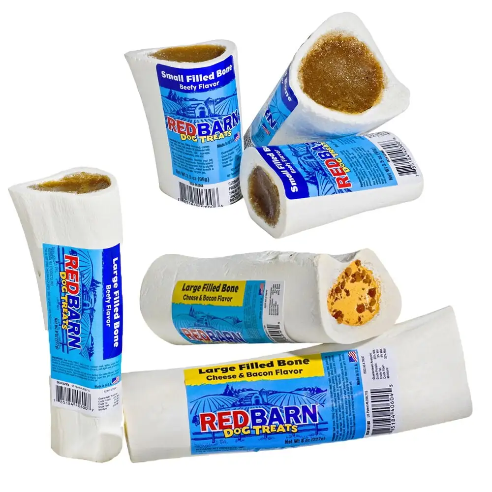 Redbarn Filled Bone Dog Treats Asst Flavor & Sizes from 3 to 6