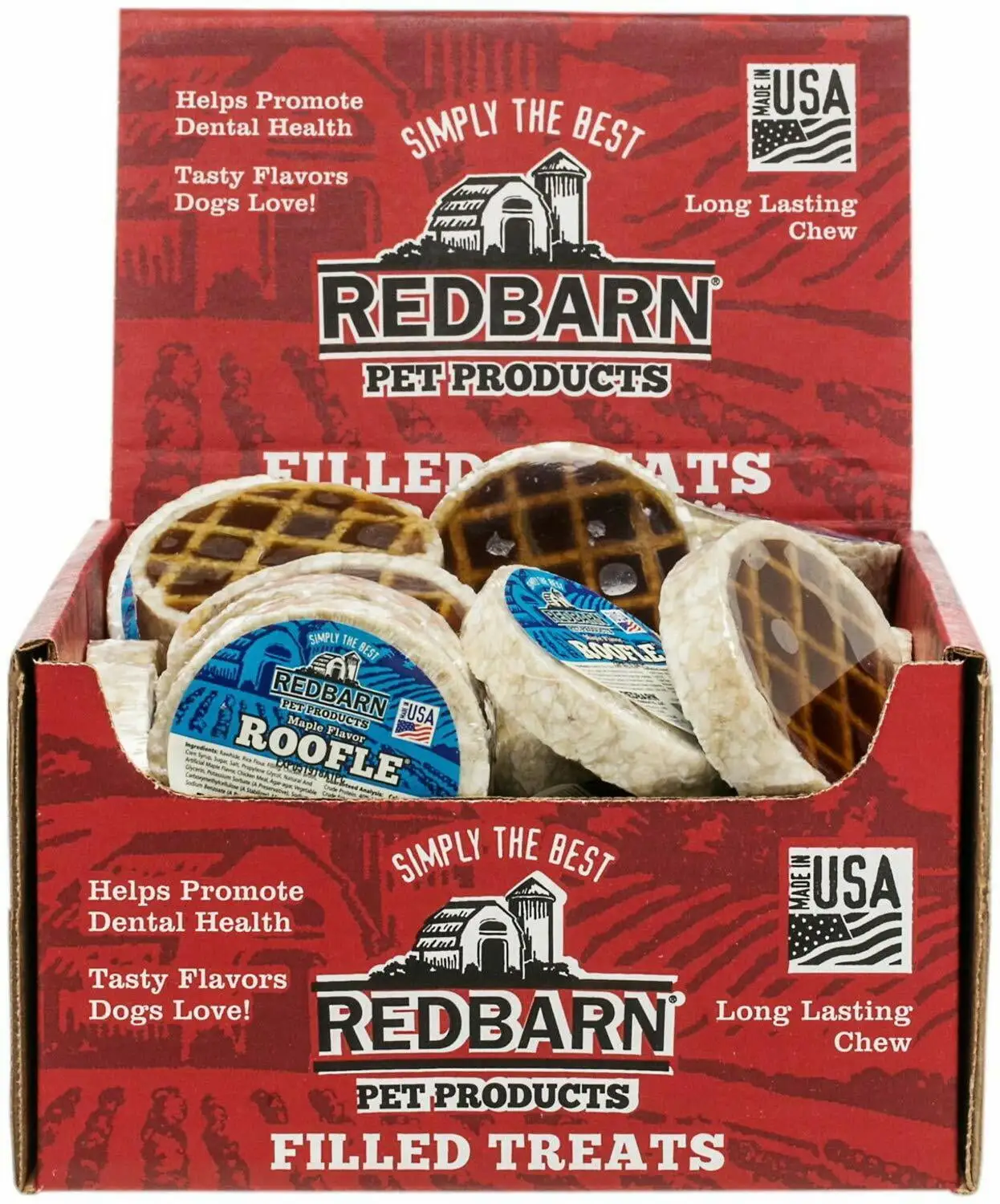 Redbarn Pet Products Roofle Maple Flavor Filled Dog Chew Treat