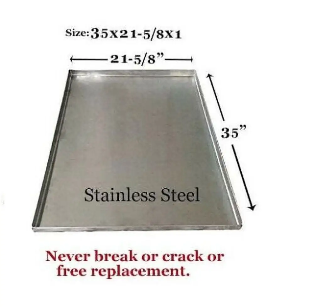 Replacement Tray for Dog Crate Chew-Proof and Crack-Proof Metal Pan for Dog Crates (Stainless Steel. 36-inch iCrate(35x21-5/8x1))