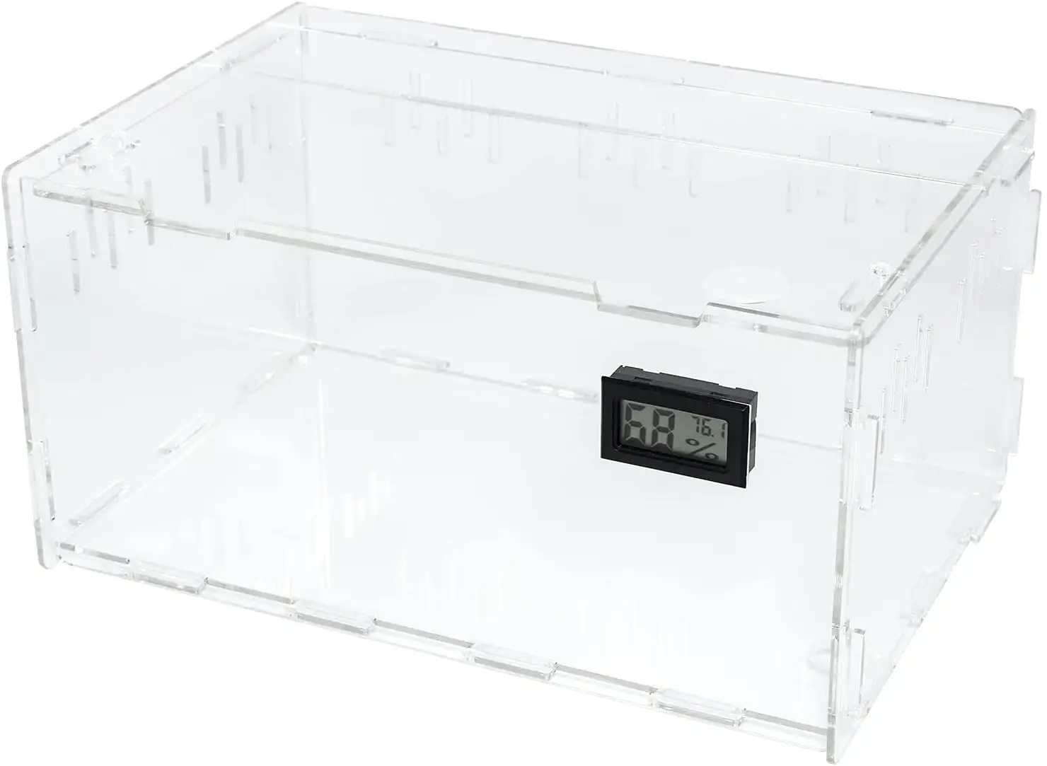 Reptile Breeding Box. Climbing Pet Breeding Box Transparent Reptile Breeding Box Acrylic Feeding Box Pet Climbing Terrarium 11.4x7.7x5.9 Inch