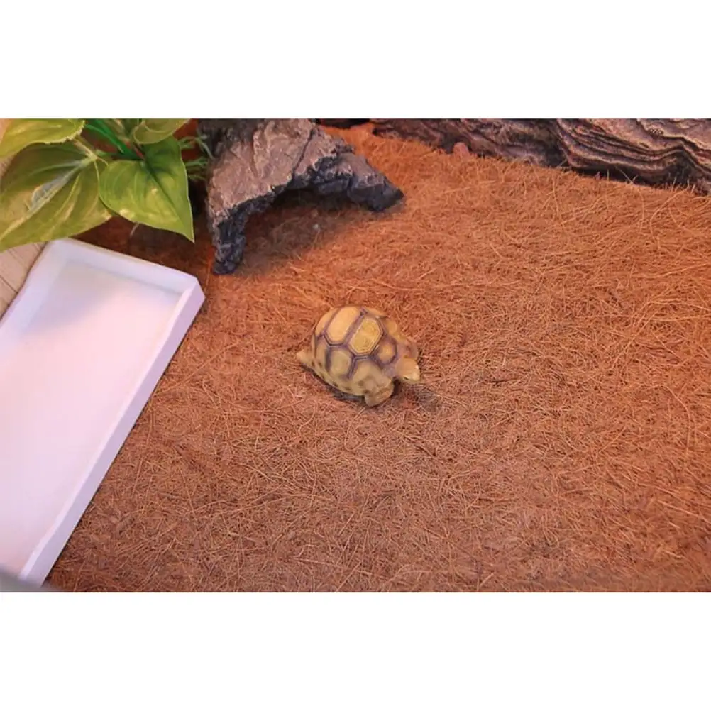 Reptile Mat Substrate Reptiles Lizard Liner Carpet Bed Supplies Bedding Cage Turtles Dragon Bearded Fiber Tank