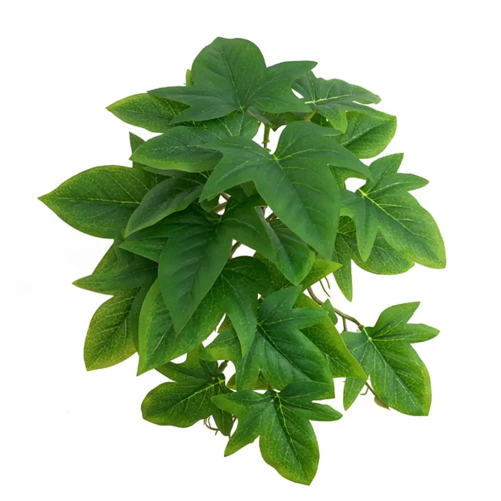 Reptile Plant Tropical Realistic Leaves for Bearded Dragons Tortoises Tree Frogs