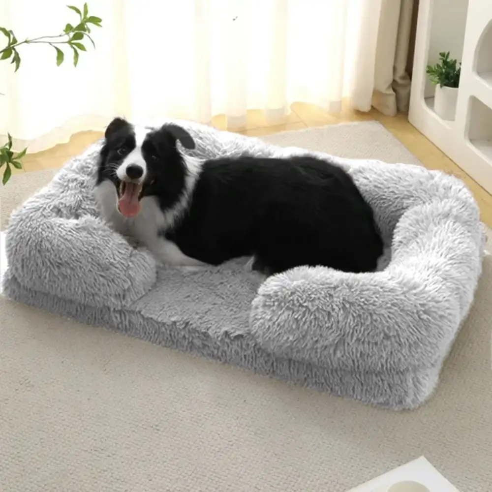 Reyox Orthopedic Dog Beds for Large Dogs.43 x 28 inch Fluffy Large Dog Bed with Removable Washable Cover.Non-Slip Bottom and Egg-Crate Foam Big Dog Couch Bed