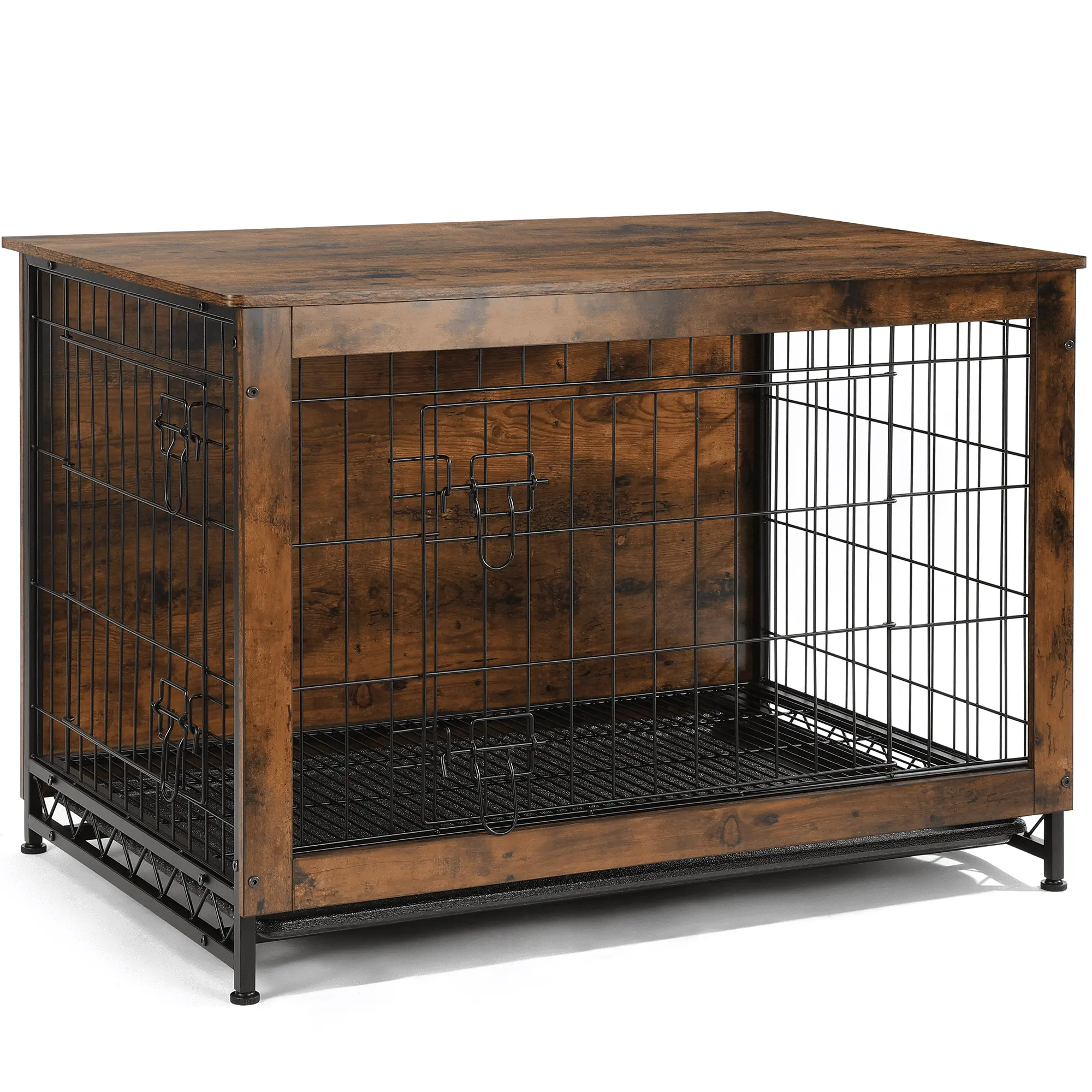 Richya Dog Crate Furniture up to 70 lbs for Large dogs. Side End Table. Dog Kennel for Indoor